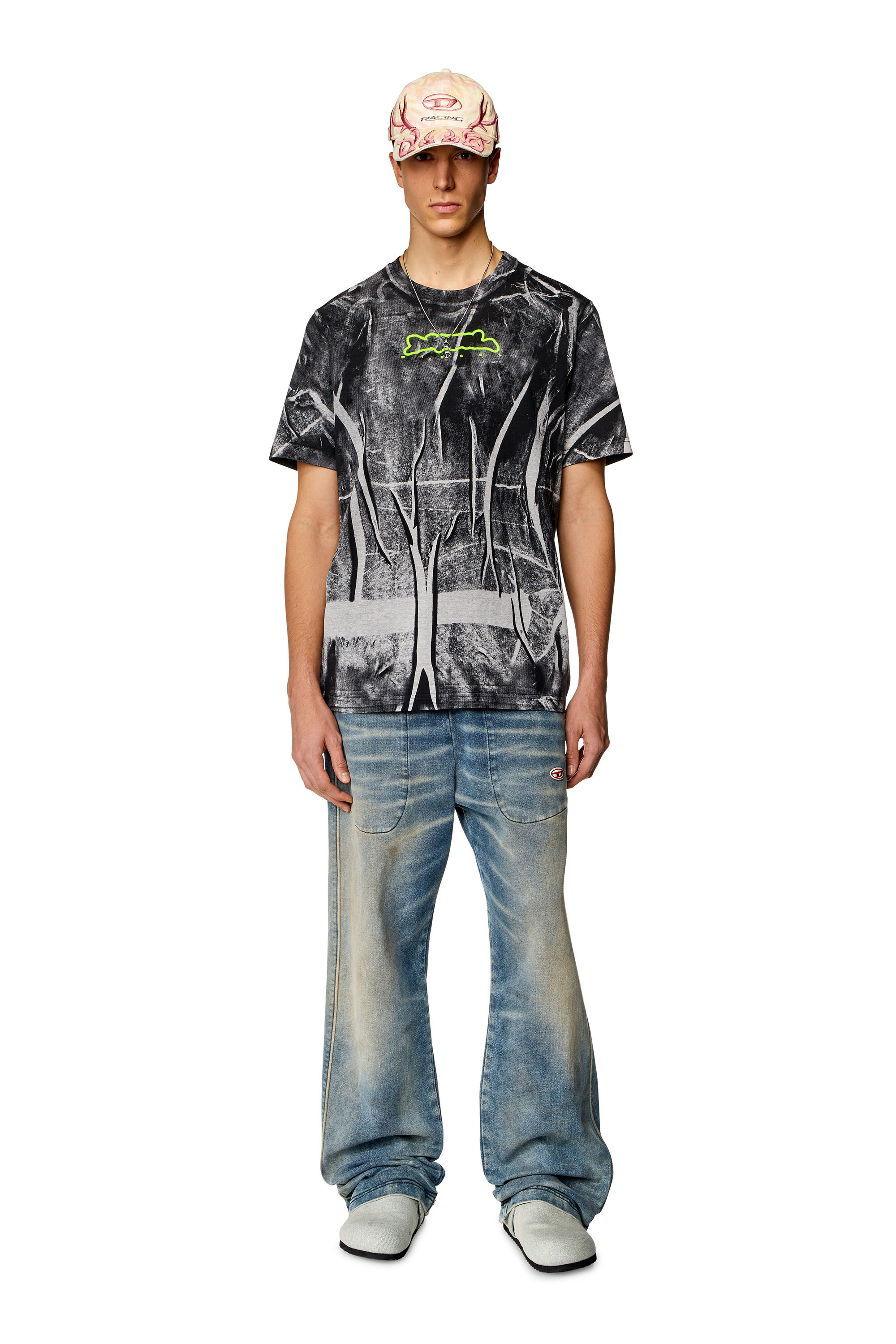 Diesel - T-JUST-N3, Negro/Gris - Image 1