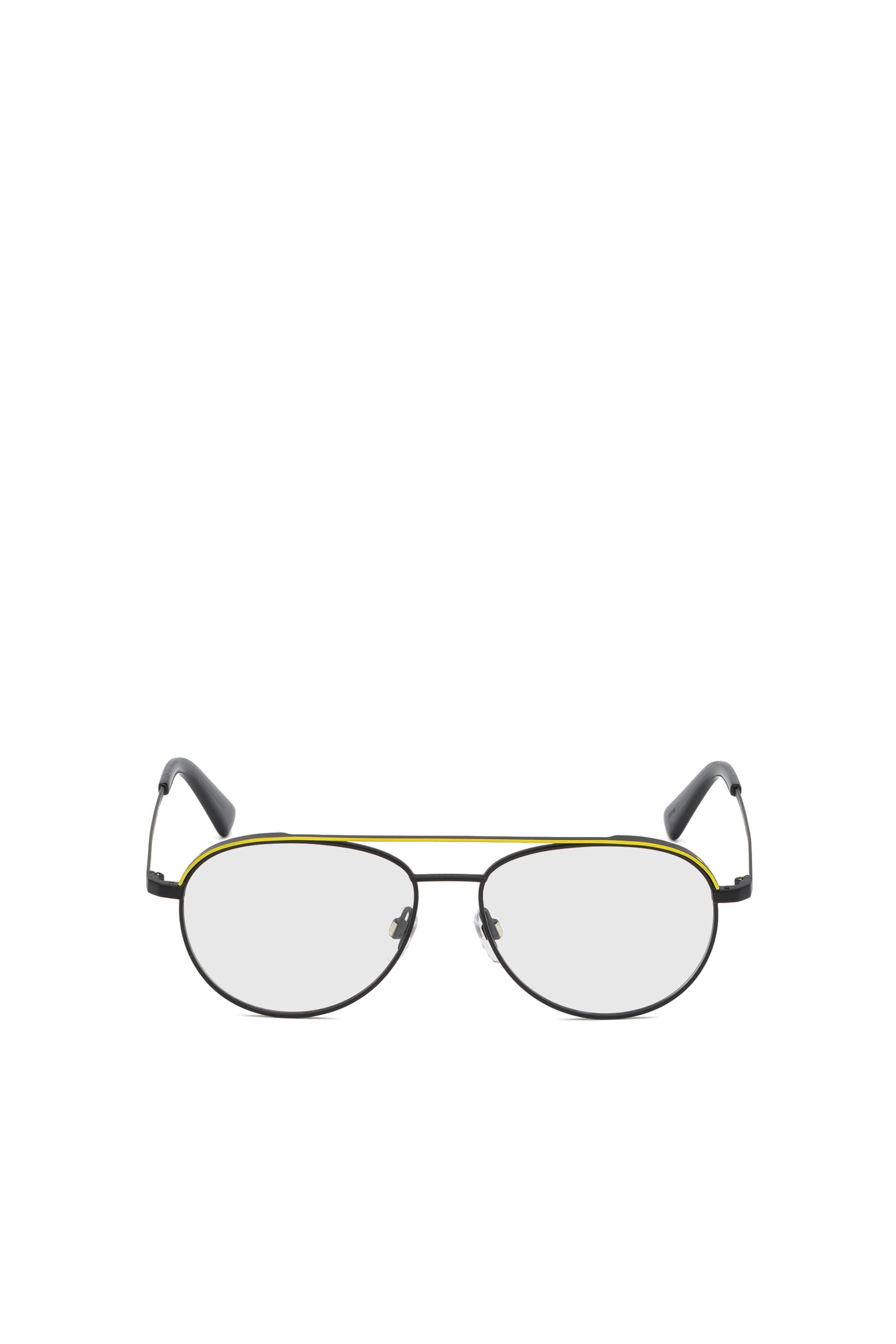Diesel - DL5305, Gafas de vista con forma aviador Unisex in Amarillo - 1