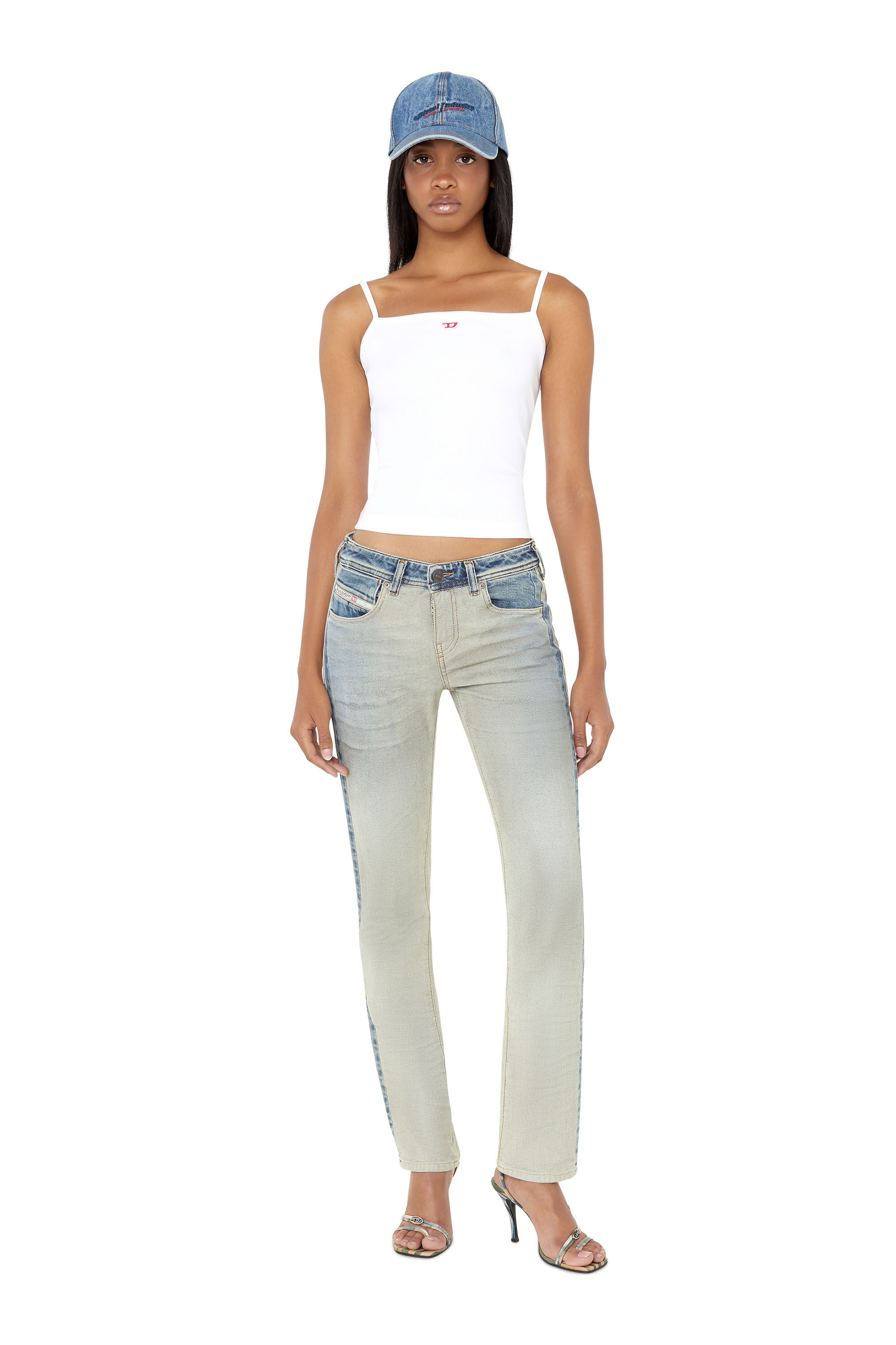 Diesel - 2002 09E20 Straight Jeans, Azul medio - Image 1