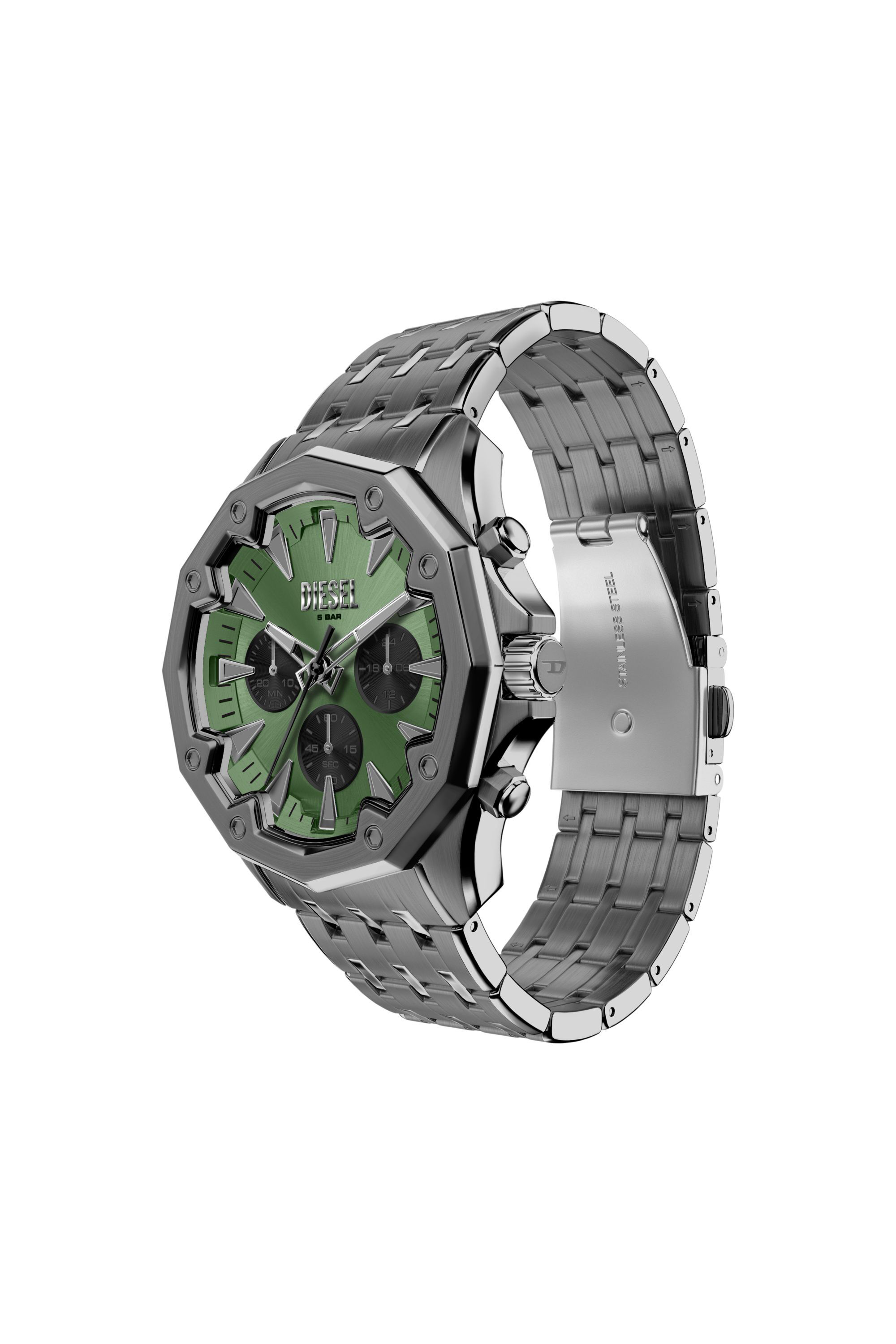 Diesel - DZ4711 WATCH, Reloj Stinger gunmetal de acero inoxidable Hombre in Gris - 4