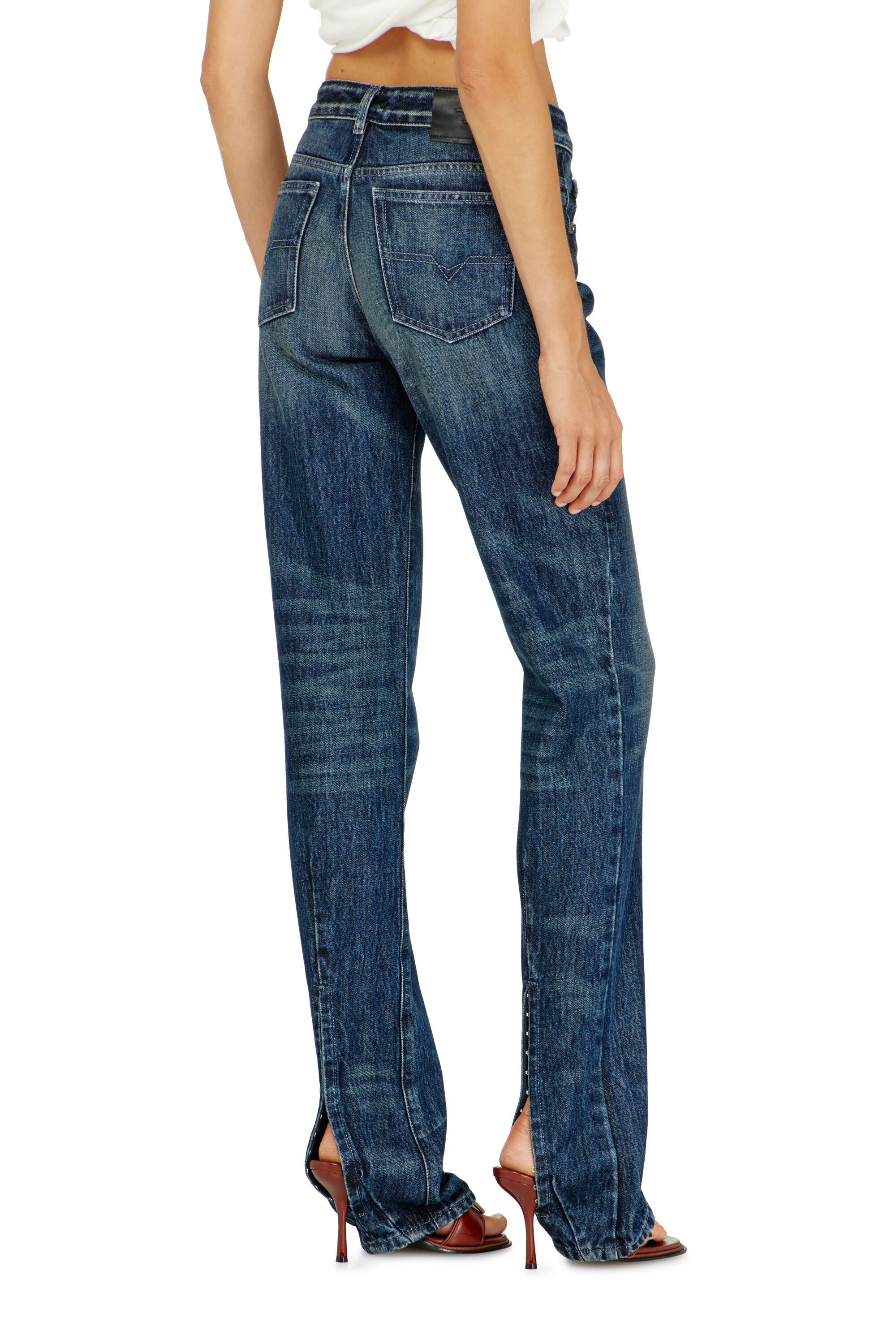 Diesel - Regular Jeans D-Heel 007FZ Mujer, Azul Oscuro - 4