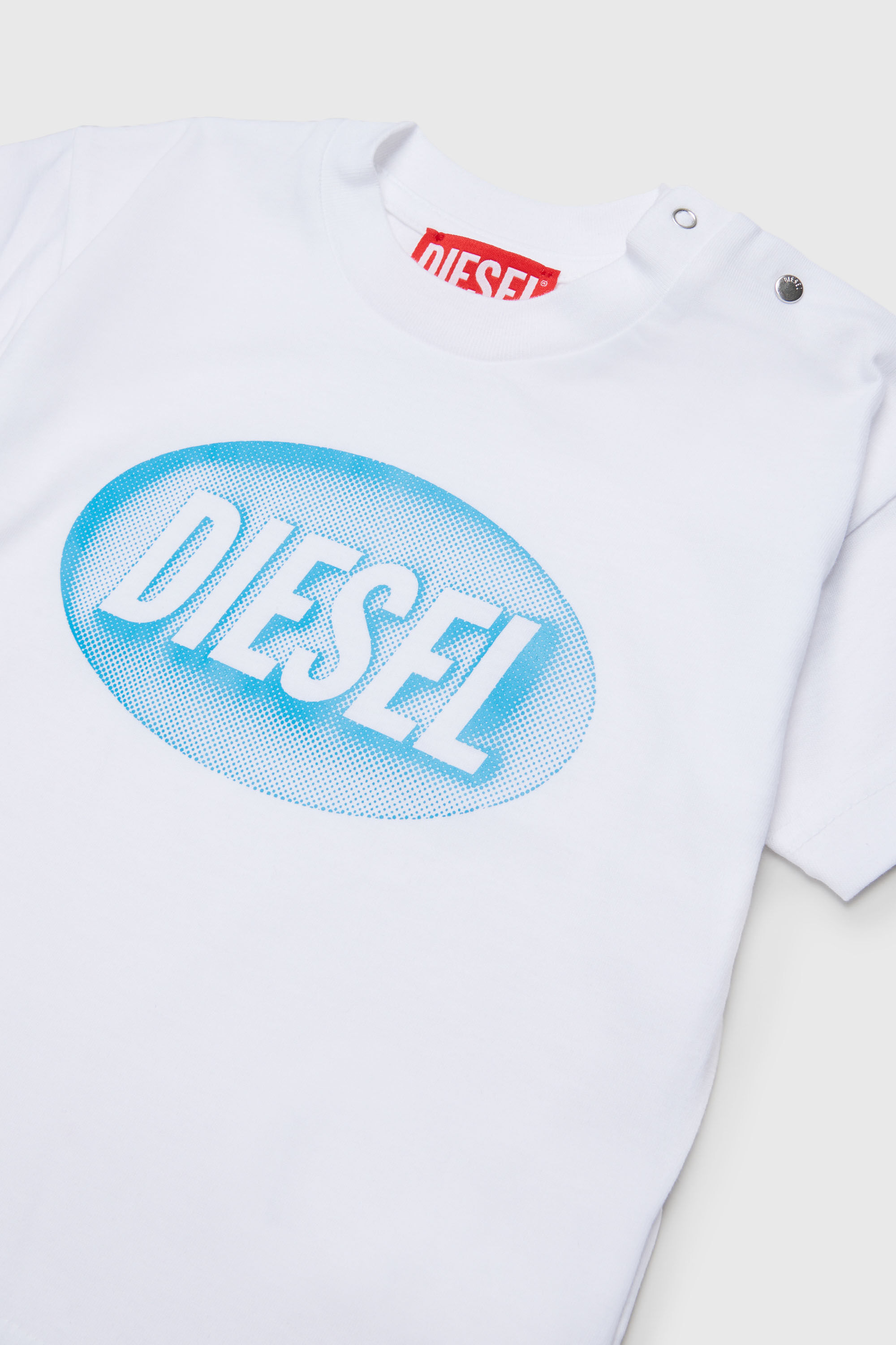 Diesel - TDSELB, Camiseta de algod&oacute;n con estampado de logo Unisex in Blanco - 3