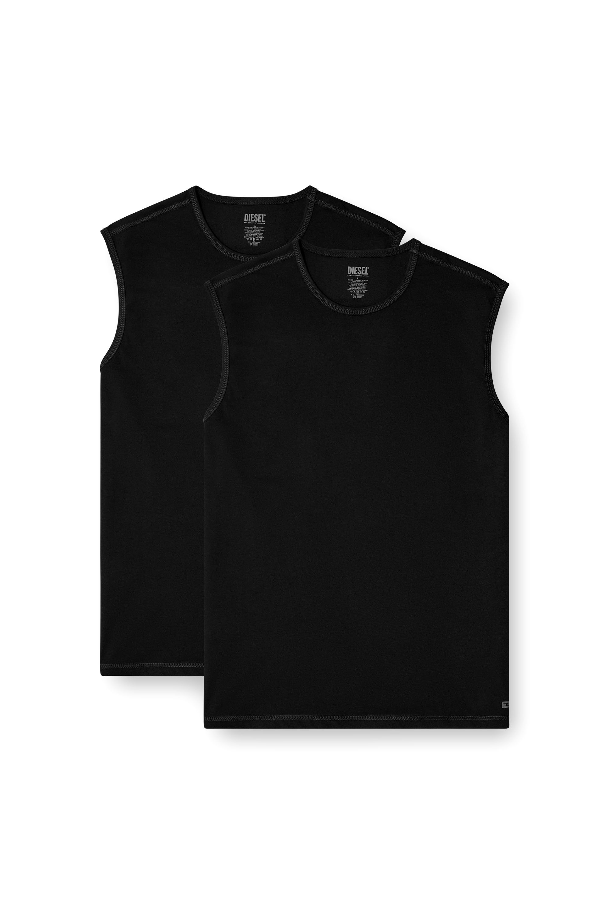 Diesel - TOM-UTLT-2PACK, Paquete de 2 camisetas de tirantes Hombre in Negro - 2