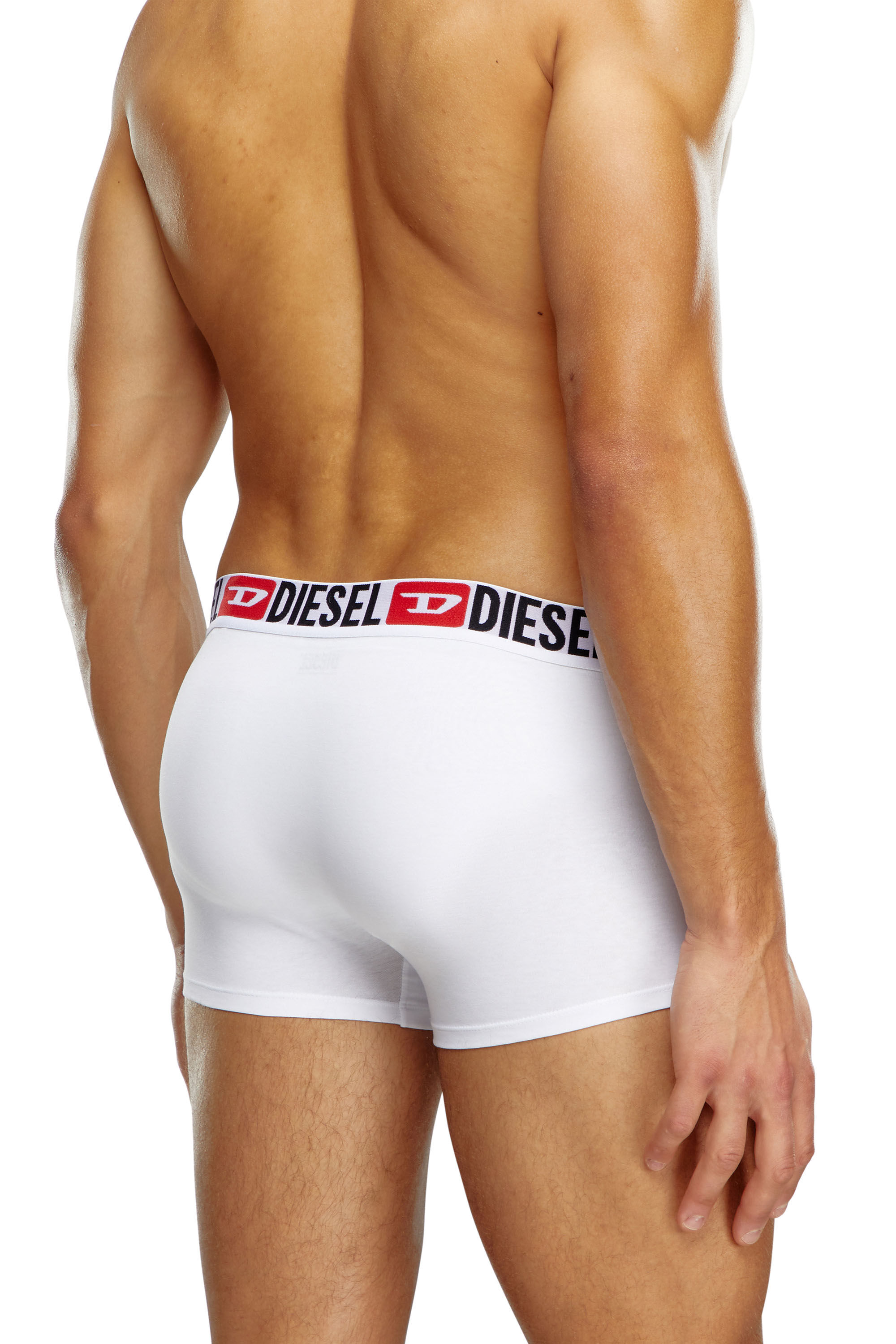 Diesel - UMBX-DAMIENTHREEPACK, Hombre Set de tres calzoncillos bóxer con logotipo en la cintura in Blanco - Image 4