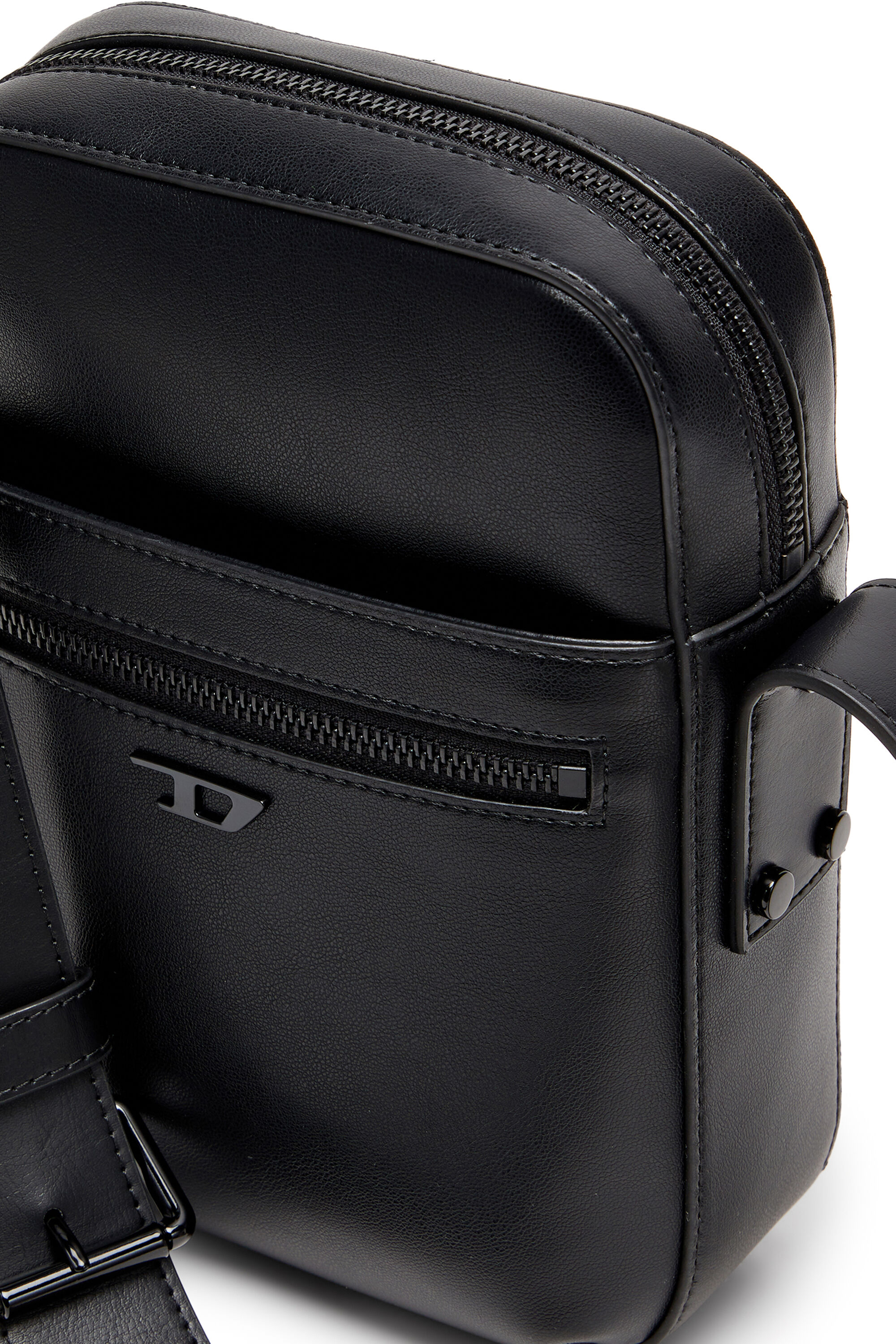Diesel - RIVET-D CROSSBODY, Rivet-D - Bolso bandolera de PU con detalles de tachuelas Hombre in Negro - 5