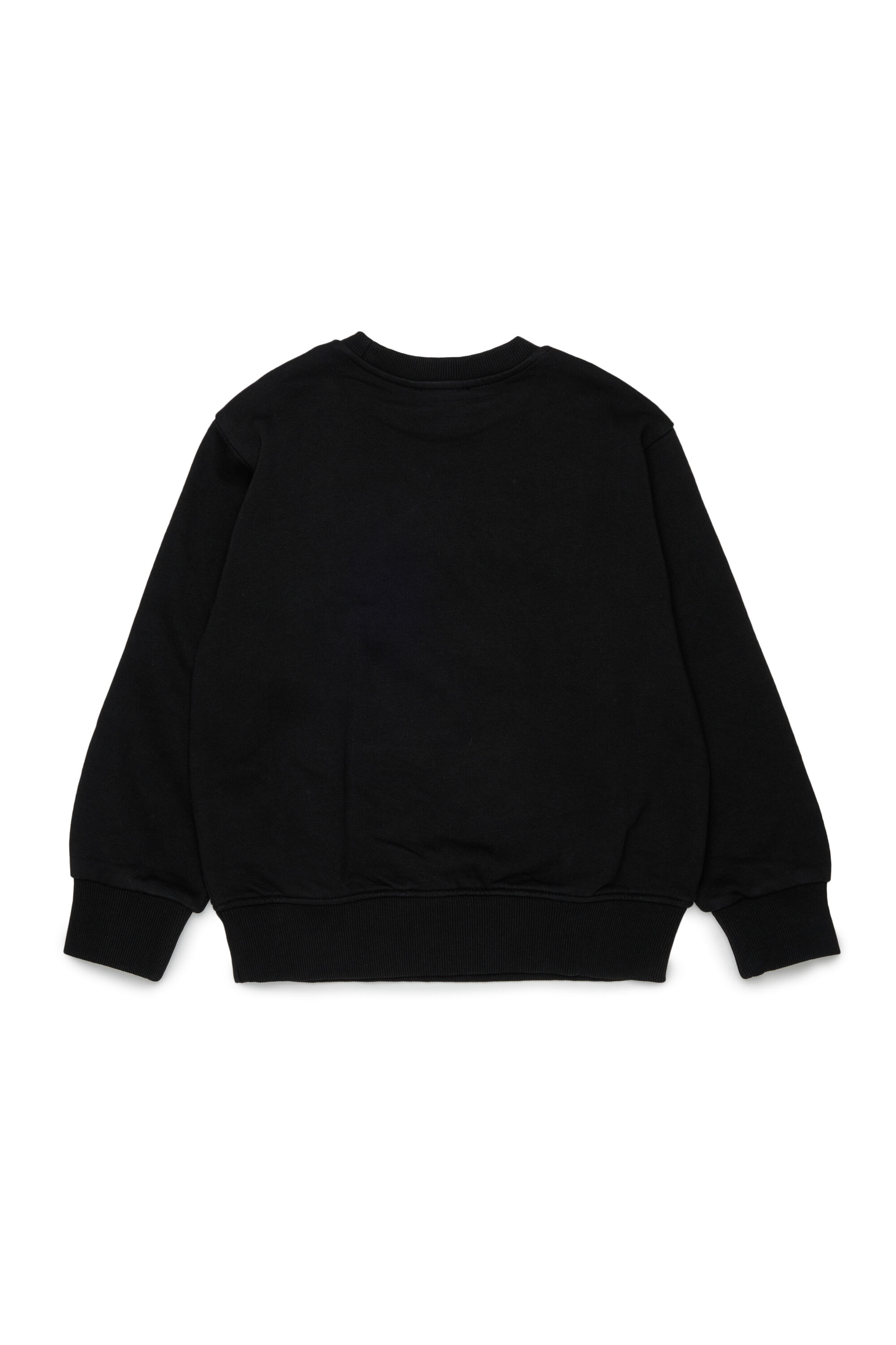 Diesel - SJEANS OVER, Sudadera con letras del logo deshilachadas Hombre in Negro - 2