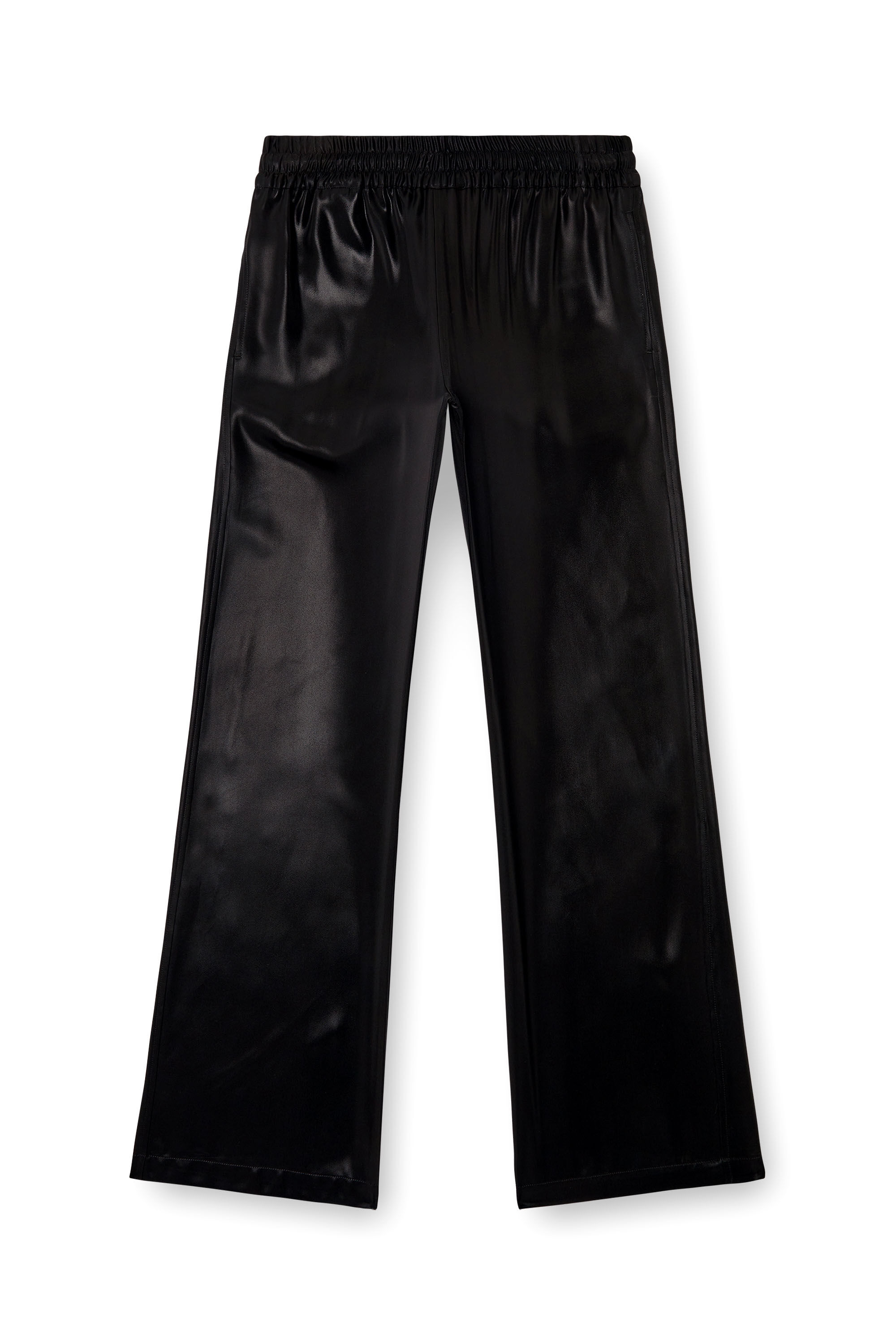 Diesel - P-DREYER-C-WN-Q1, Pantalones deportivos de satén Mujer in Negro - 2