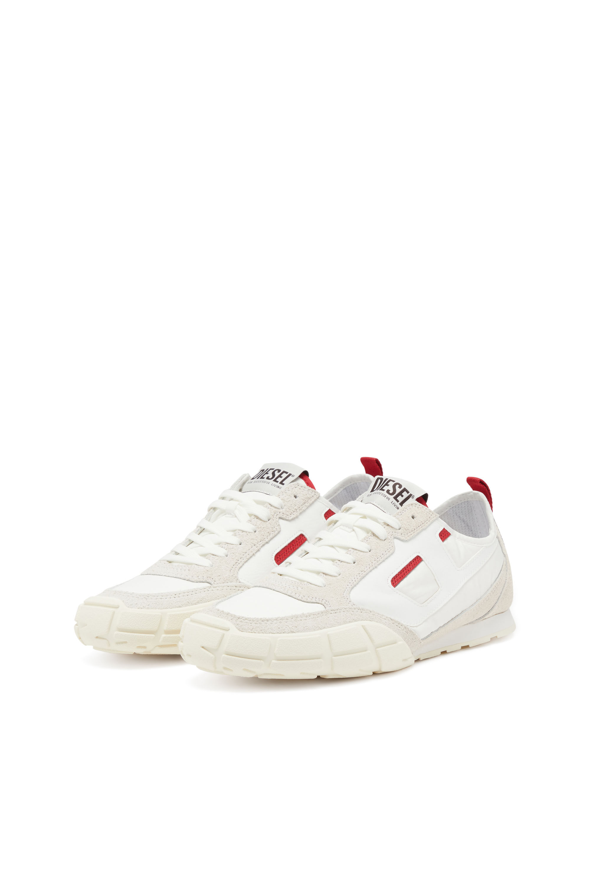Diesel - S-PAGODHA LOW, Deportivas de piel, gamuza y ripstop Hombre in Multicolor - 8