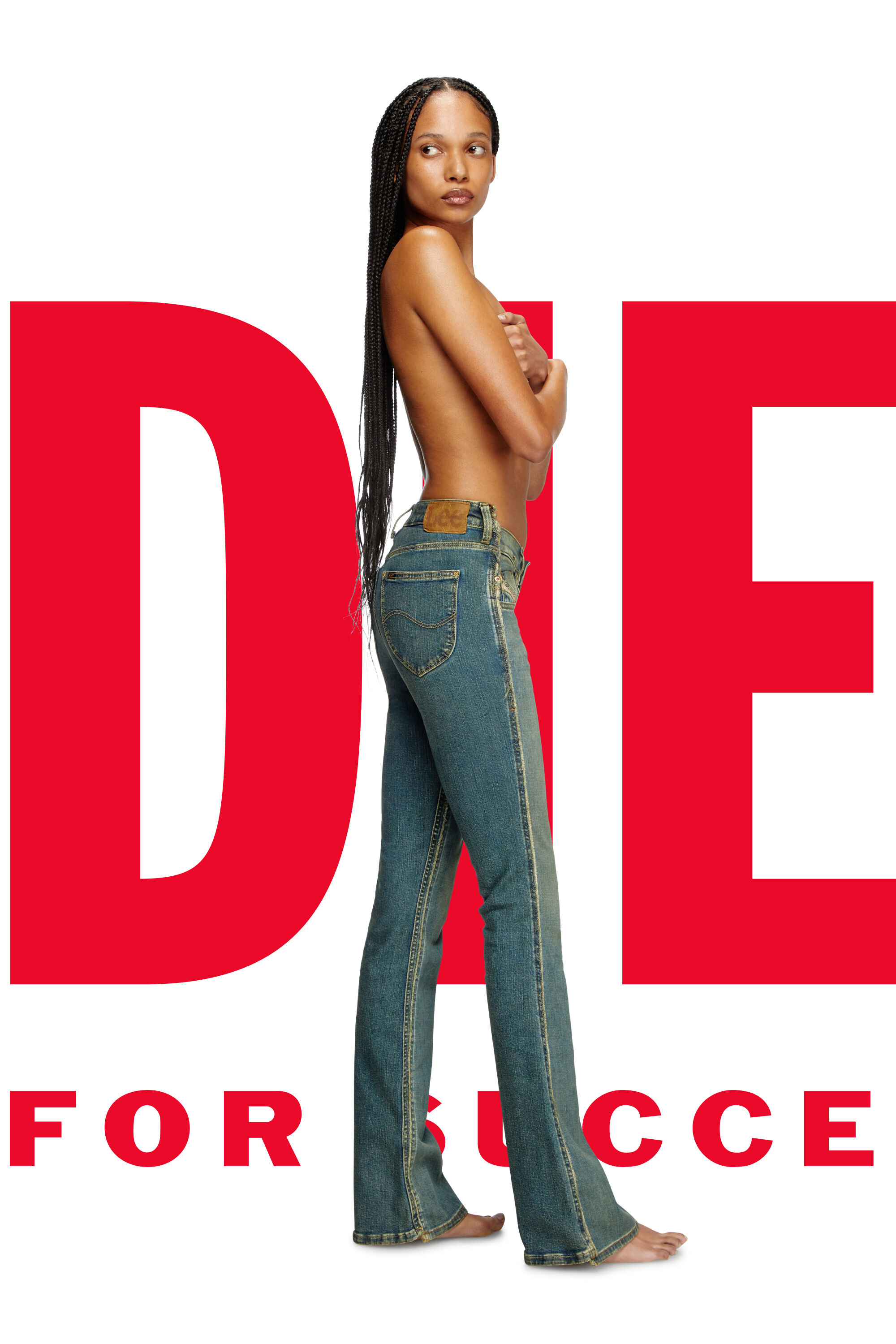 Diesel - Regular Jeans Dieseloves 01 09N01 Mujer, Azul Oscuro - 1