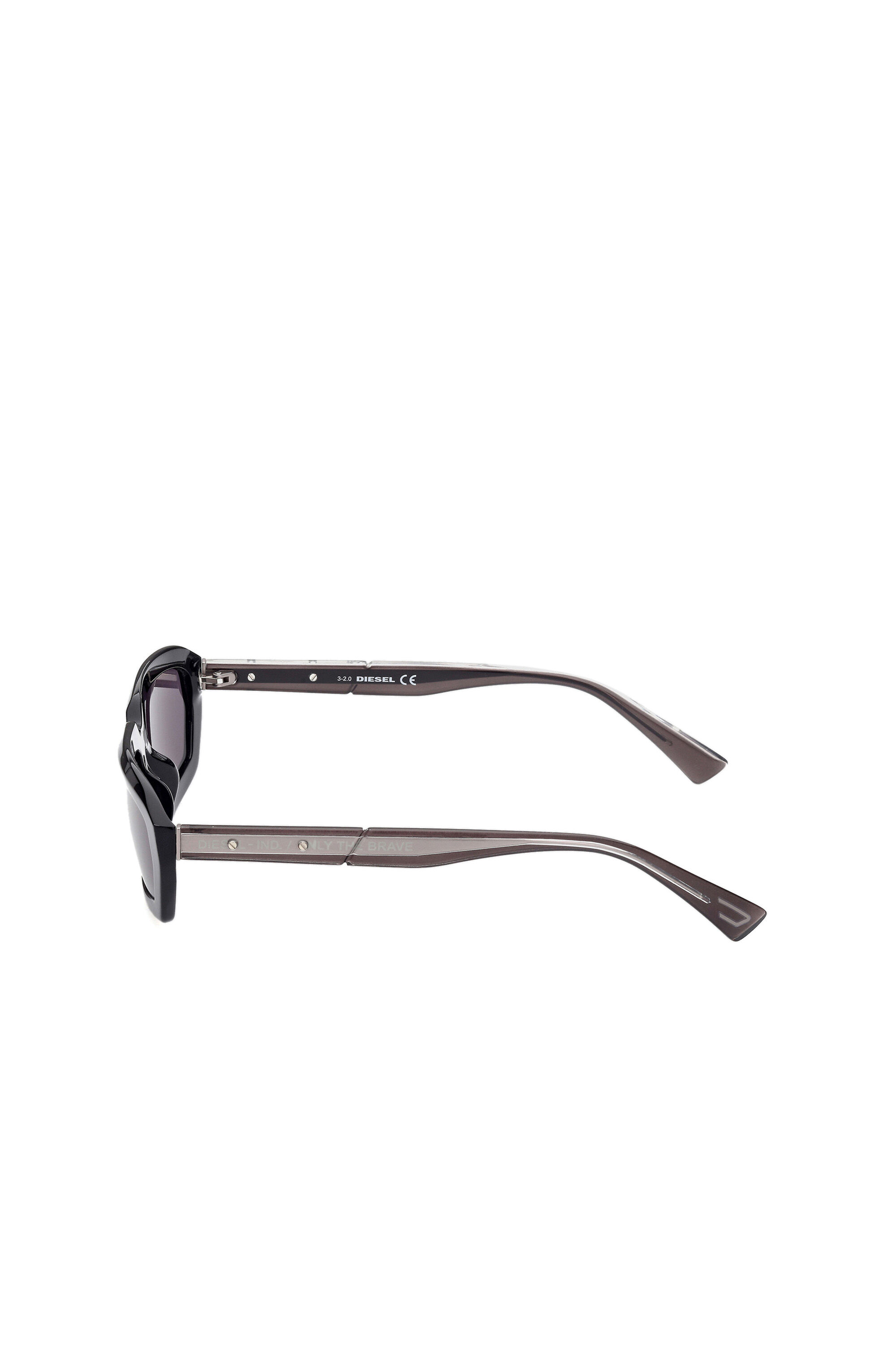 Diesel - DL0347, Gafas atrevidas de los 90 Unisex in Negro - 4