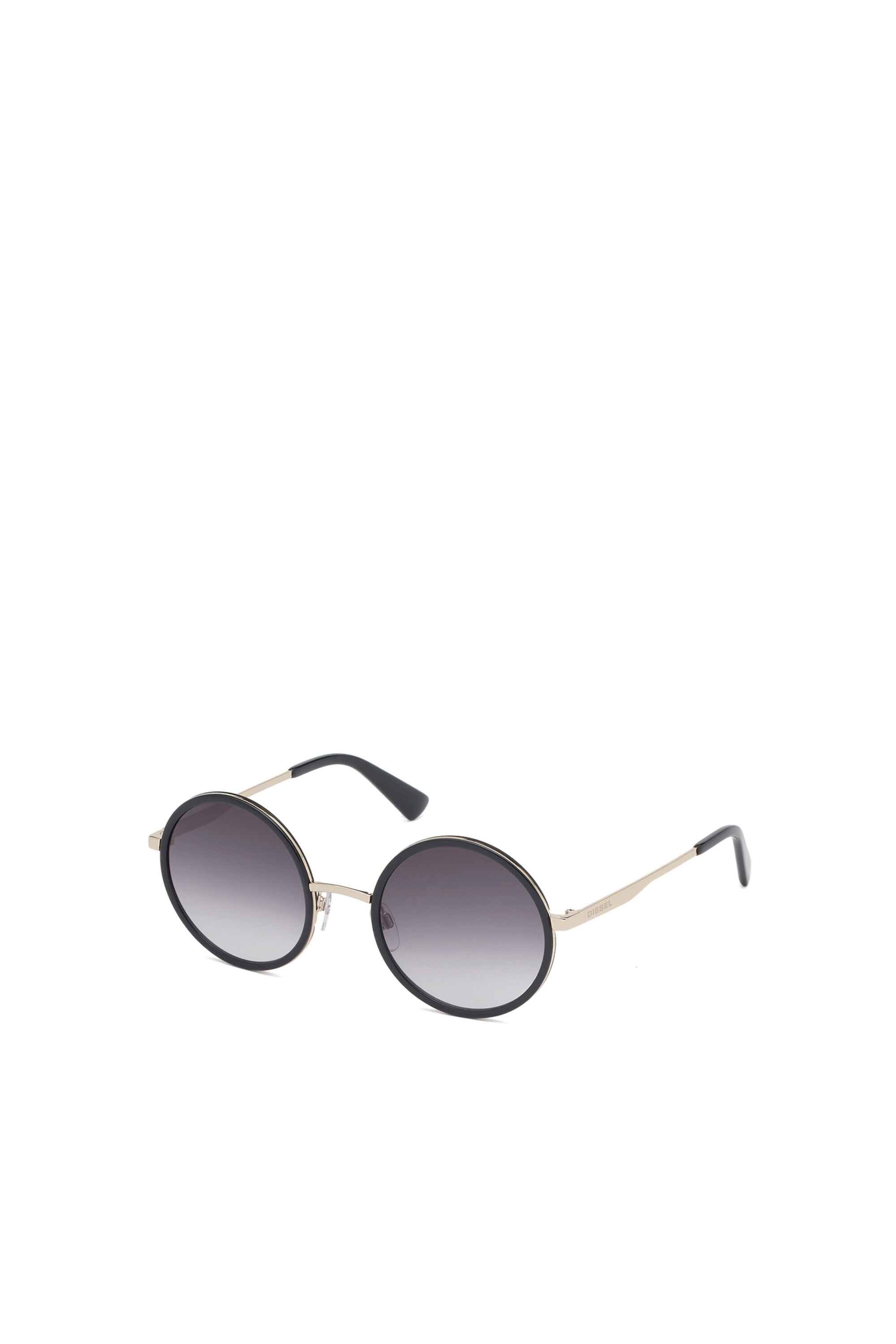 Diesel - DL0276, Gafas de sol redondeadas en acetato Mujer in Negro - 2