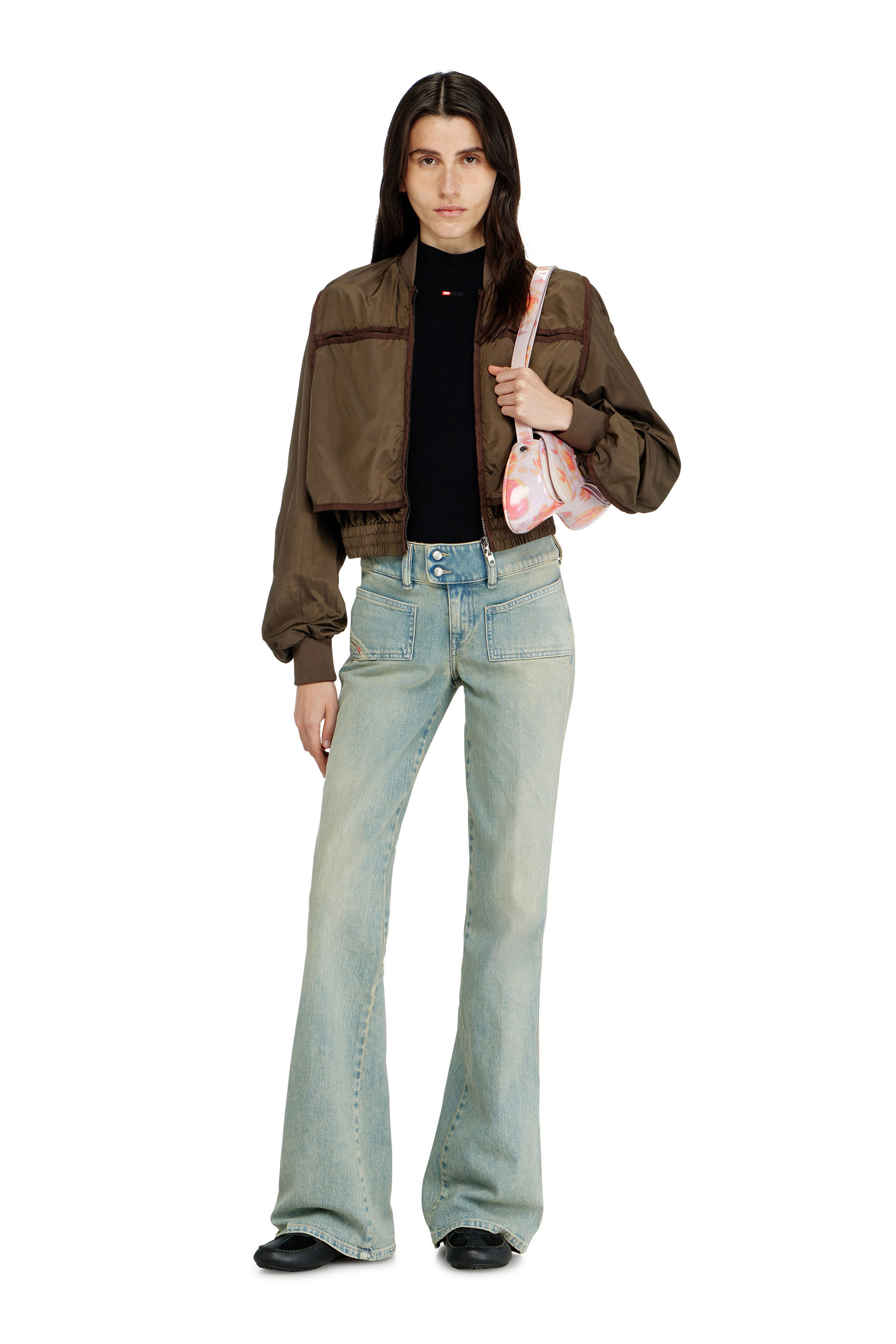 Diesel - Bootcut Jeans D-Hush 09N33 Mujer, Azul medio - 1