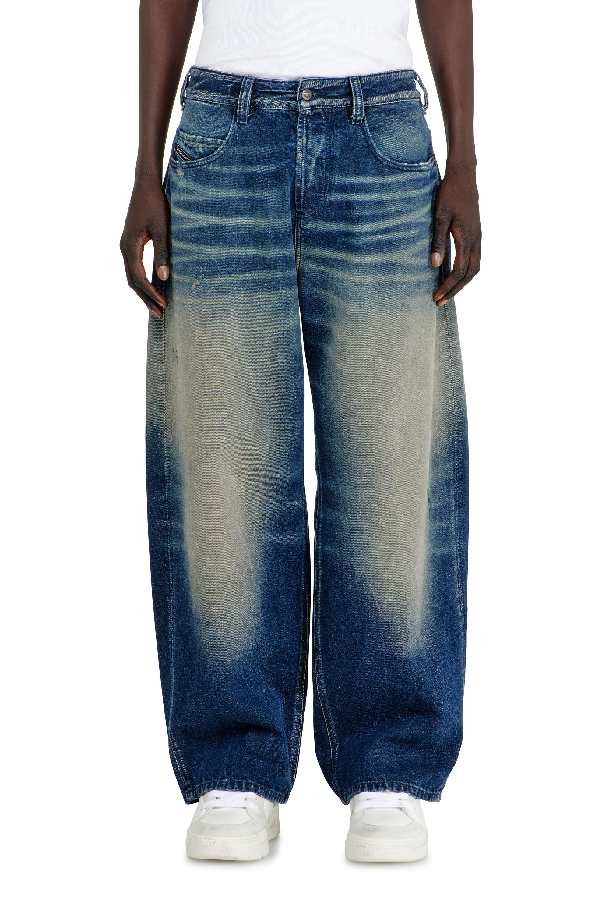 Diesel - Relaxed Jeans 1997 D-Enim-M 007DQ Unisex, Azul Oscuro - 4