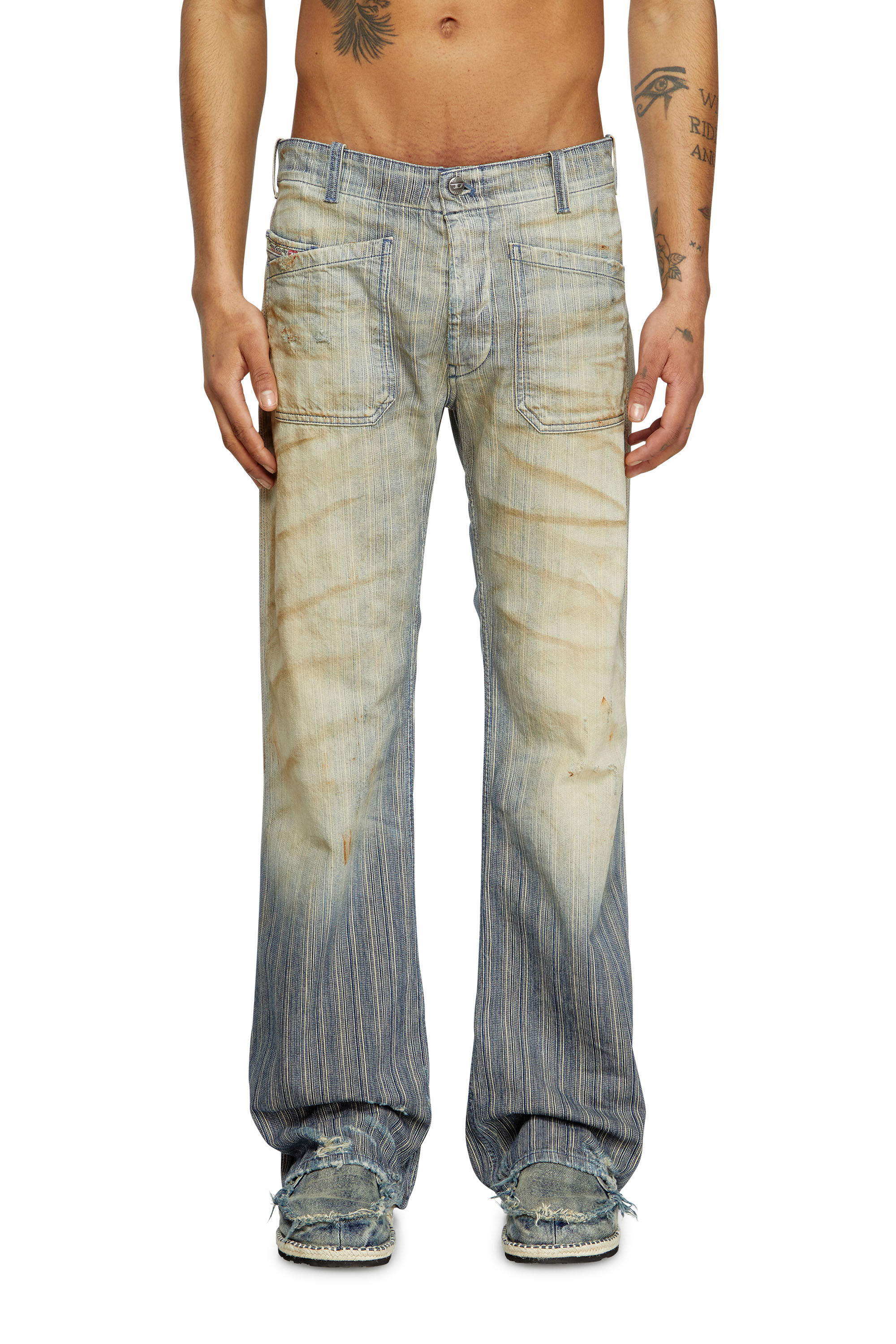 Diesel - Bootcut Jeans D-Moorix 09L55 Hombre, Azul medio - 3
