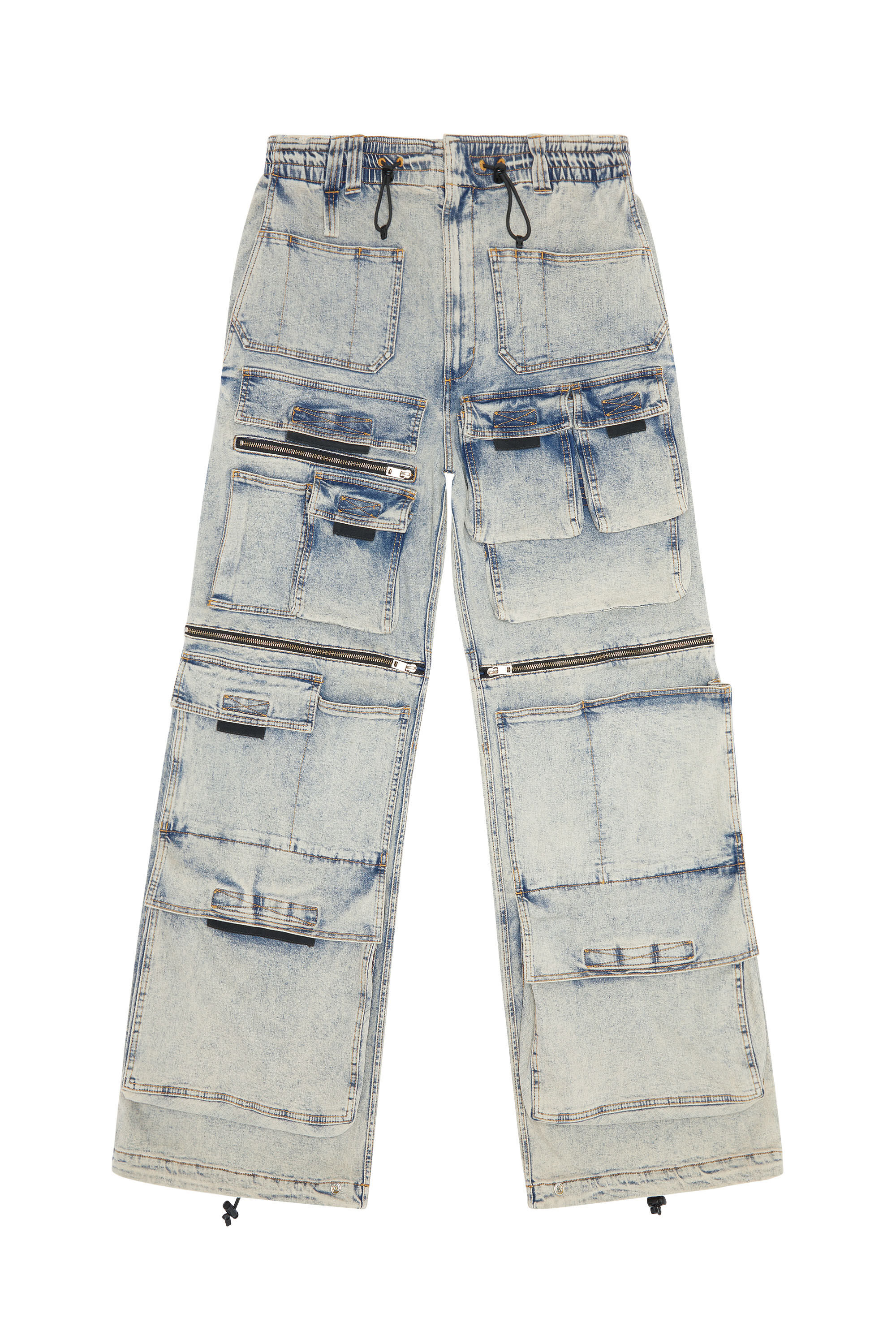 Diesel - D-Onlypockets 09F12 Straight Jeans, Azul medio - Image 2