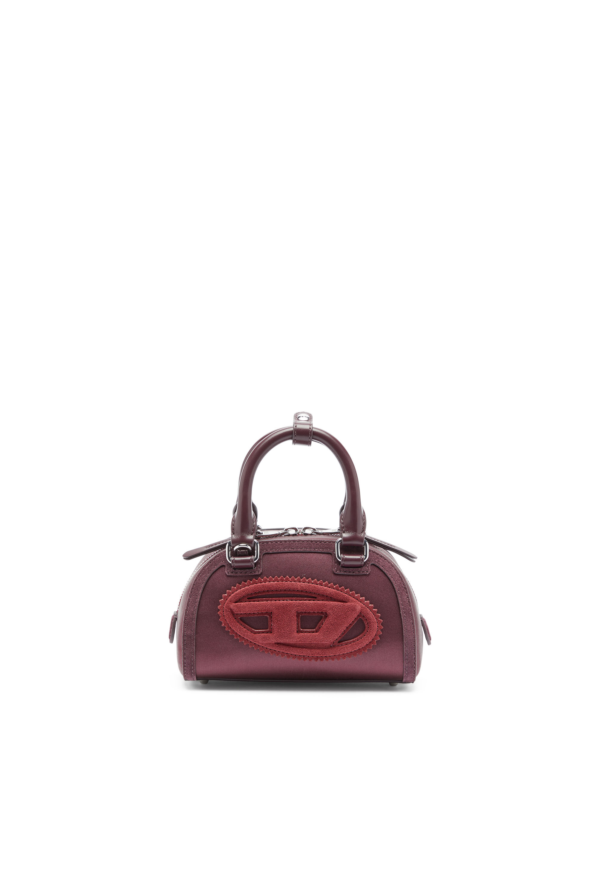 Diesel - 1DR DOME CROSSBODY, 1DR Dome - Peque&ntilde;o bolso bandolera de sat&eacute;n y ante Mujer in ToBeDefined - 1