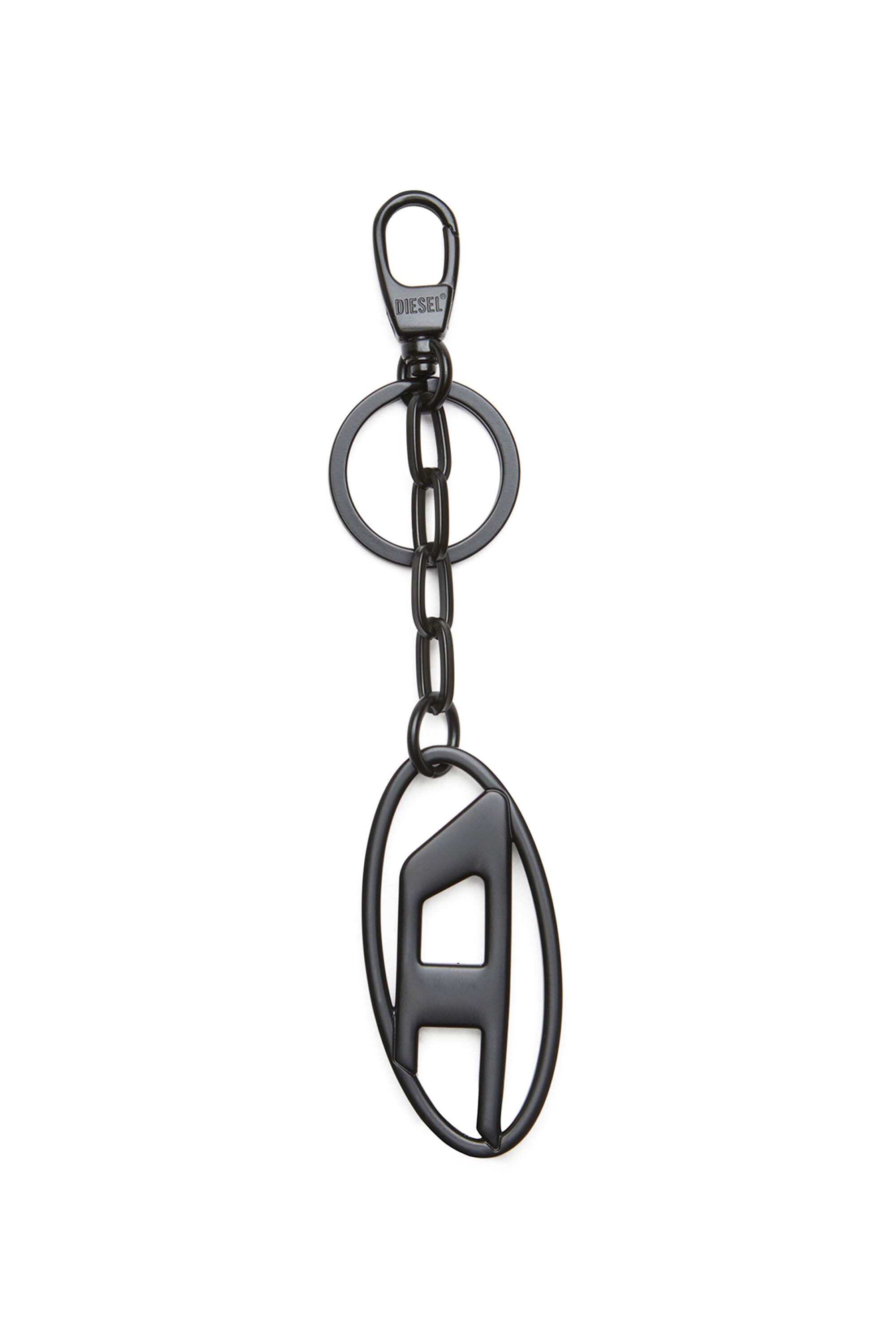 Diesel - HOLY-C, Cinturón de cuero con hebilla Oval D rígida Mujer in Negro - 2