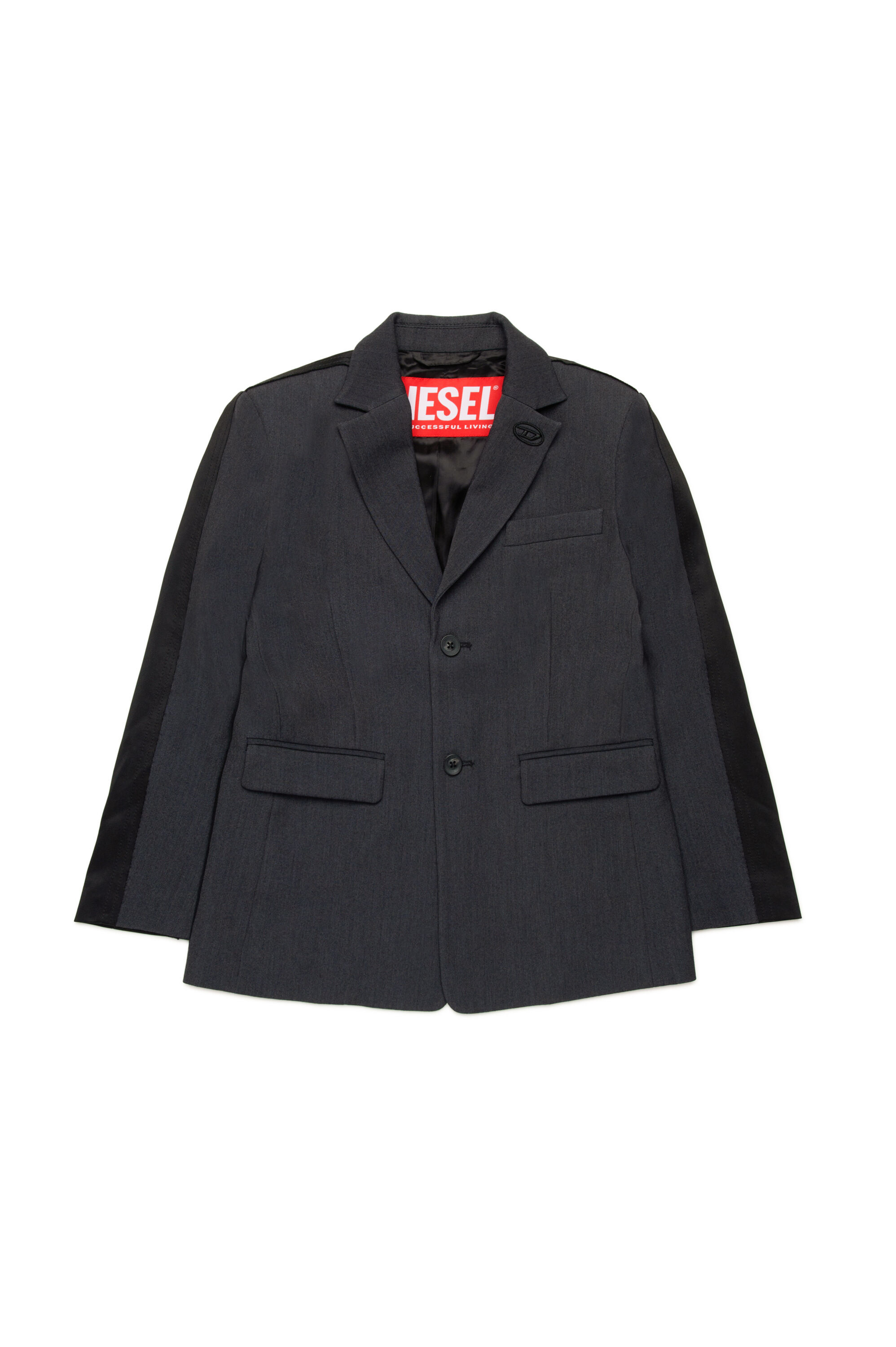 Diesel - JWIRE, Chaqueta de traje en mezcla de tejidos Hombre in Negro - 1