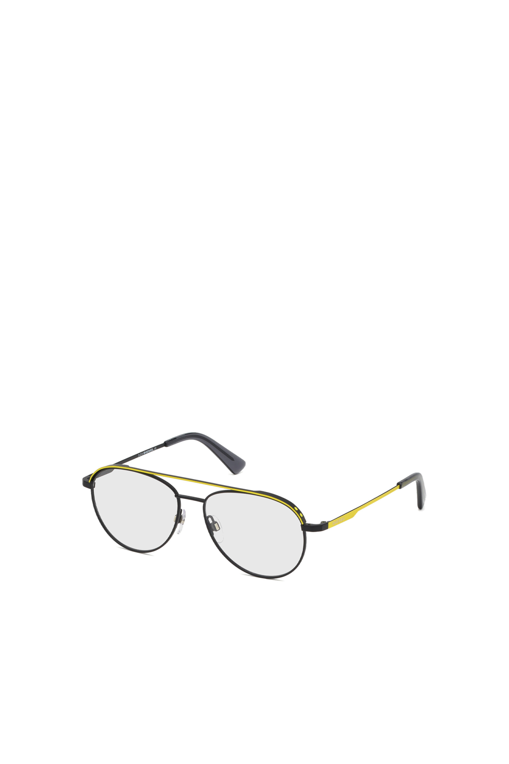 Diesel - DL5305, Gafas de vista con forma aviador Unisex in Amarillo - 2