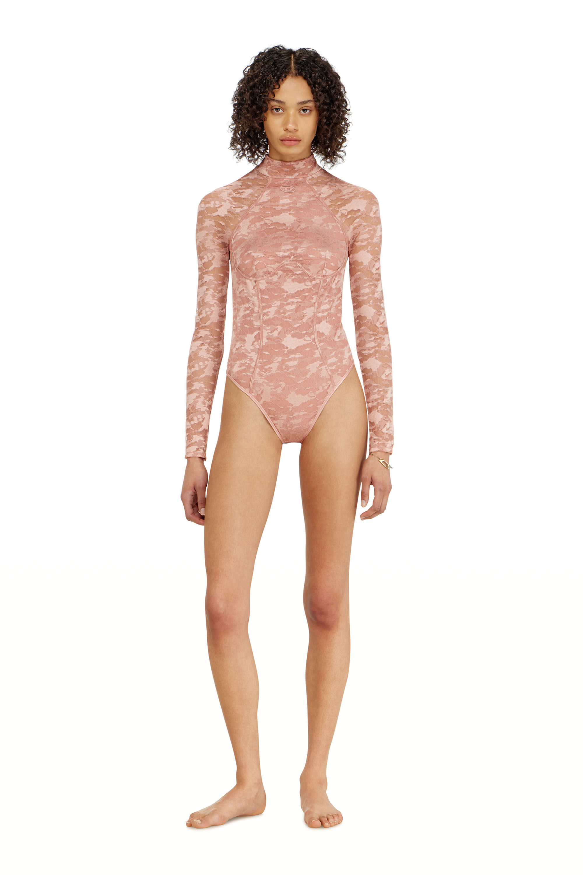 Diesel - VIVIAN-UTLT, Body de encaje de nailon con espalda abierta Mujer in ToBeDefined - 1