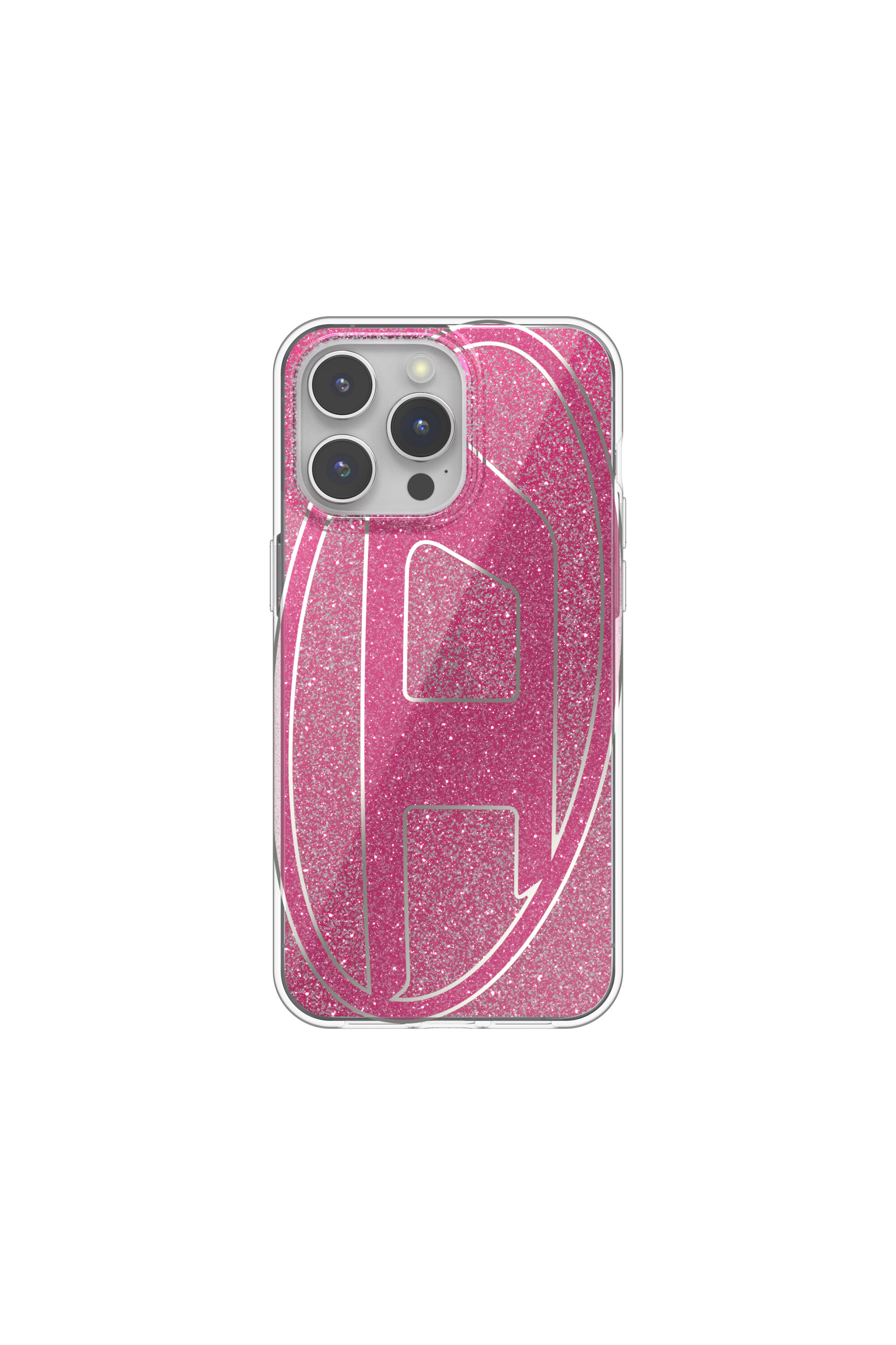 Diesel - 60037 AOP CASE, Funda glitter por iP 15 Pro Max Unisex in Rosa - 2