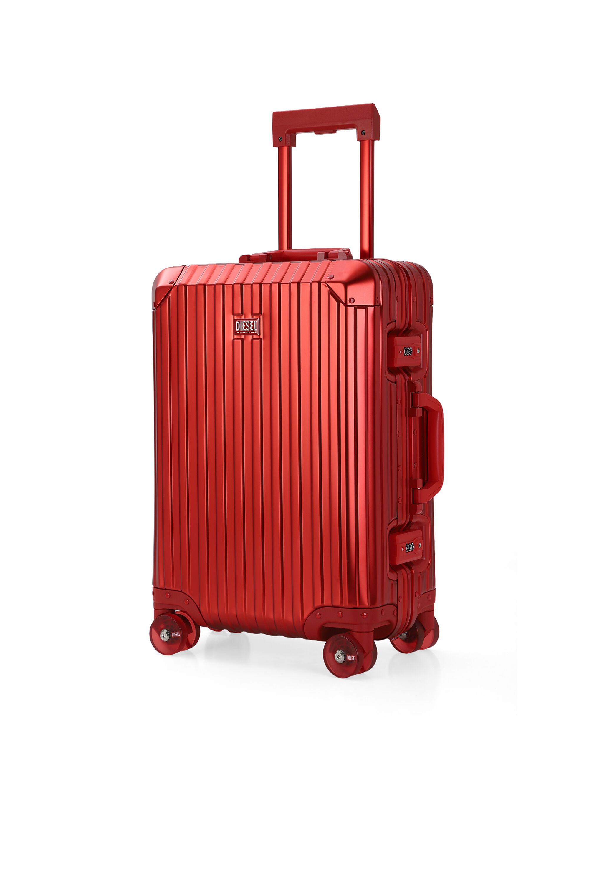 Diesel - DIESEL ALUMINUM TROLLEY- DSL002, Maleta de aluminio tama&ntilde;o S Unisex in Rojo - 5