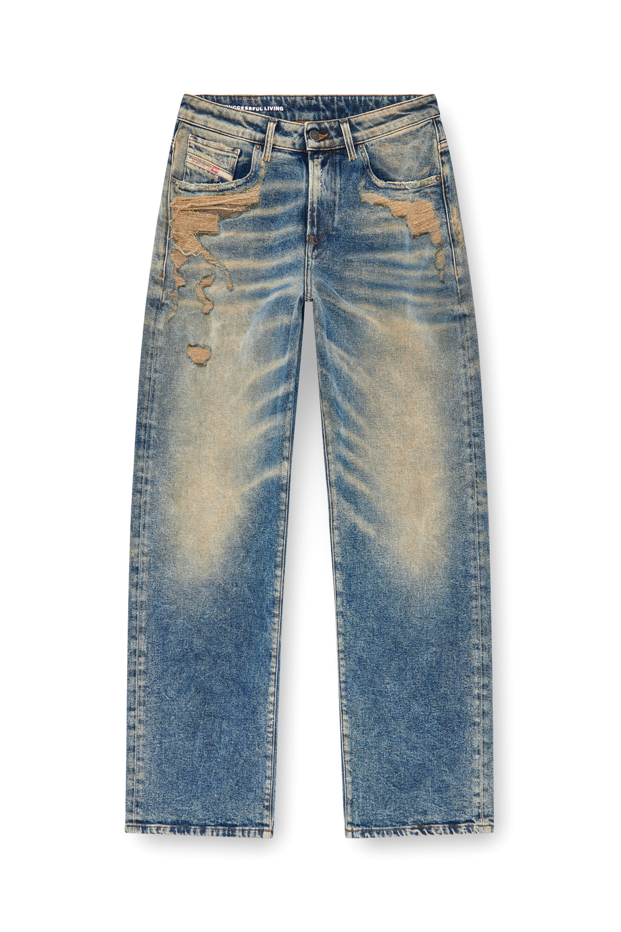 Diesel - Mujer Straight Jeans 1999 D-Reggy 09K32, Azul medio - Image 2