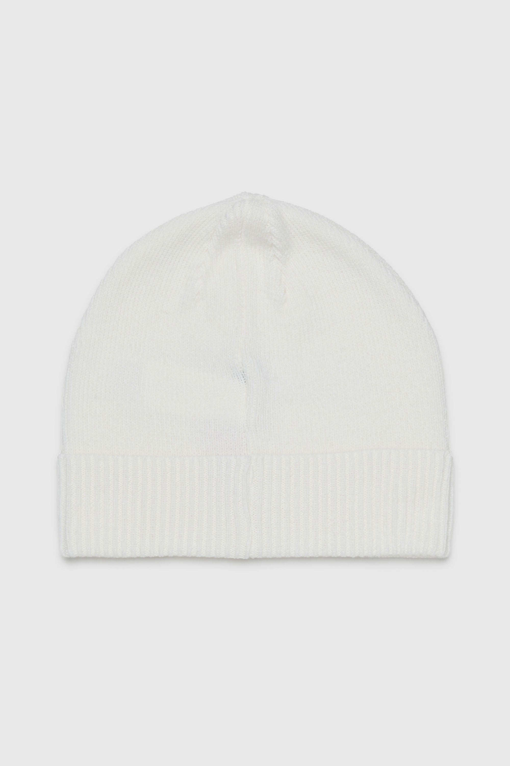 Diesel - FBAND, Unisex's Wool-blend beanie with logo in White - 2
