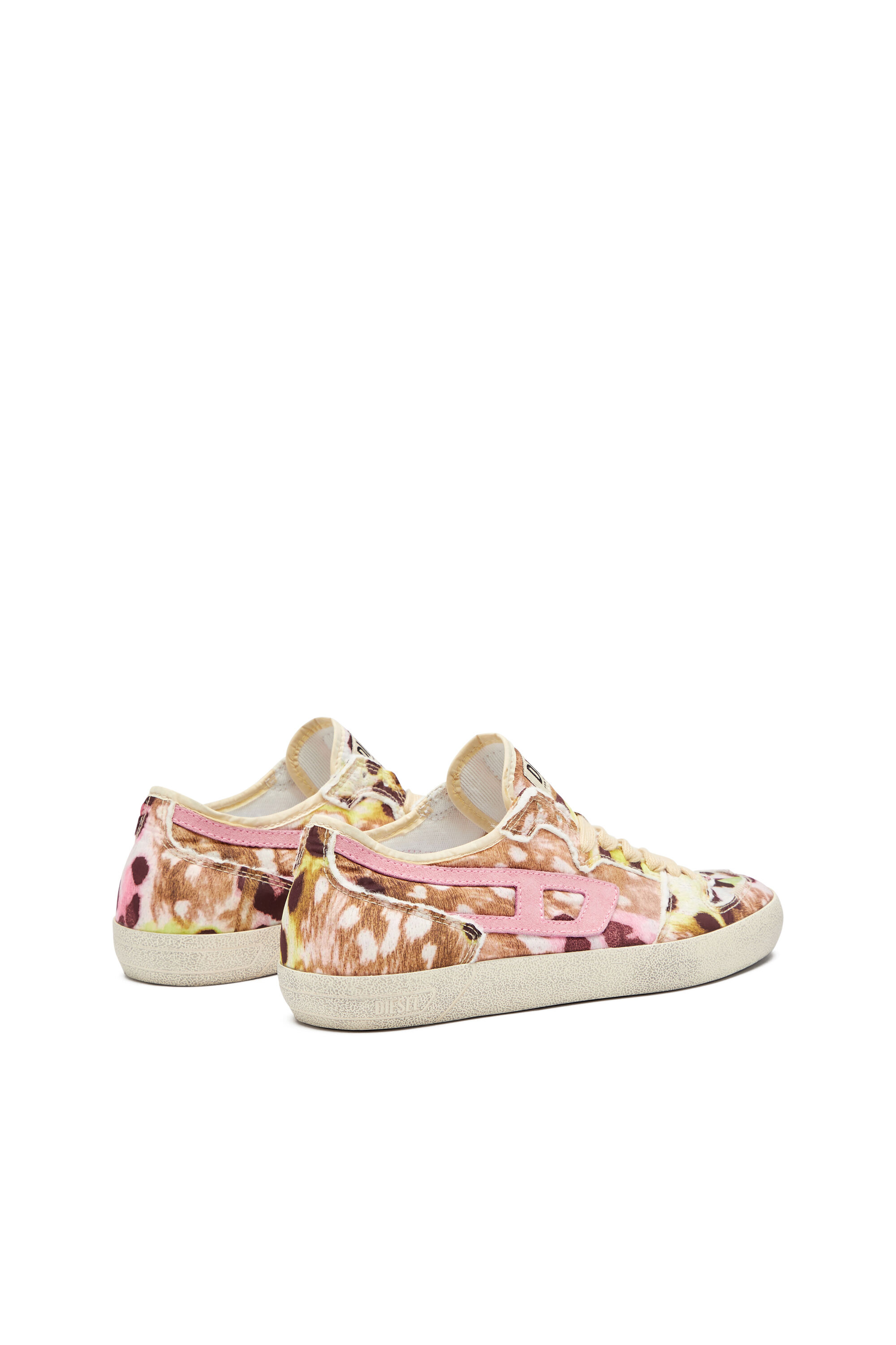 Diesel - S-LEROJI D-1 LOW W, S-Leroji D-Deportivas desgastadas de nailon estampado Mujer in Multicolor - 3