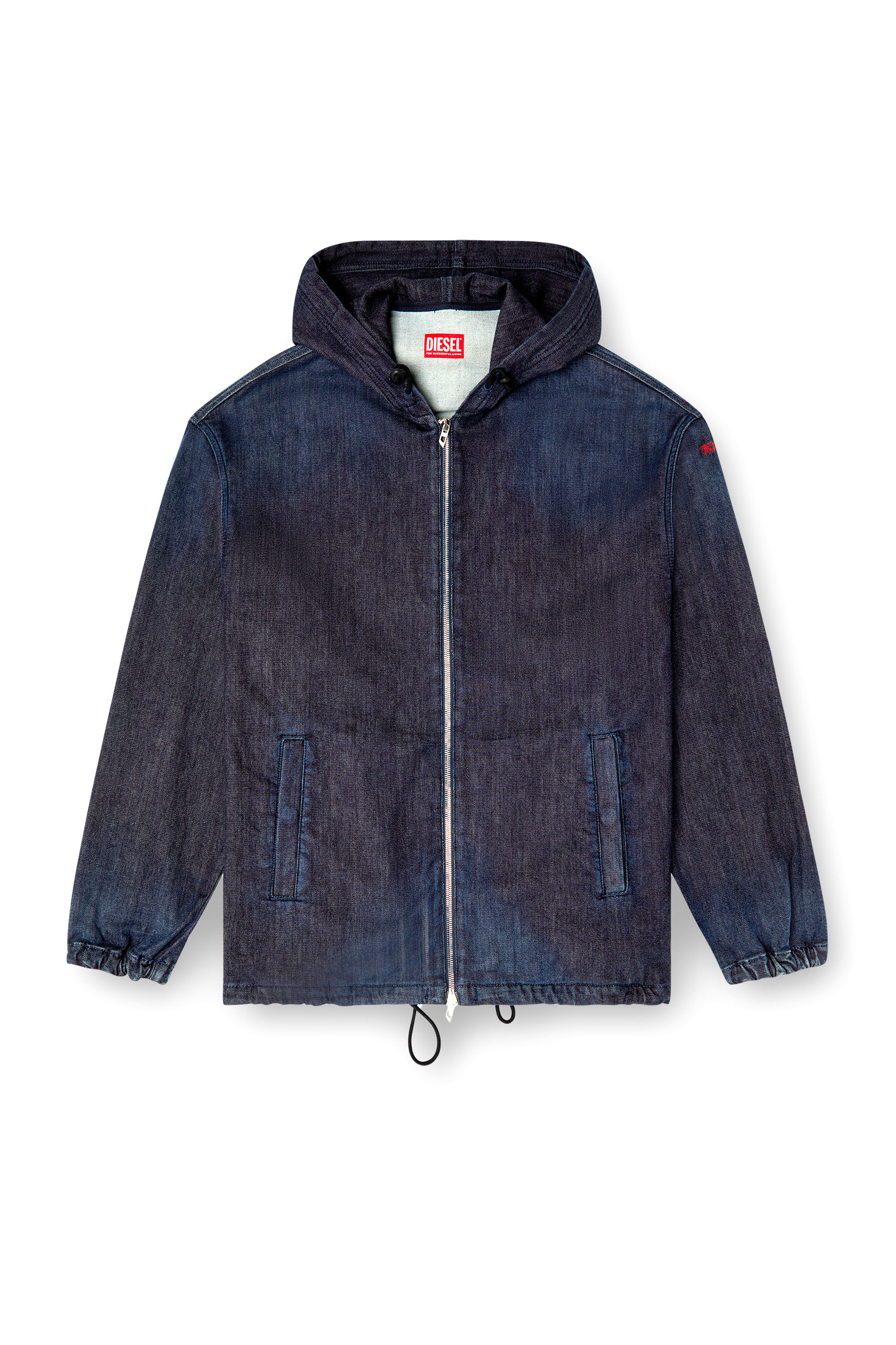 Diesel - D-WYNNY JOGG, Chaqueta de JoggJeans con capucha Hombre in Azul marino - 2