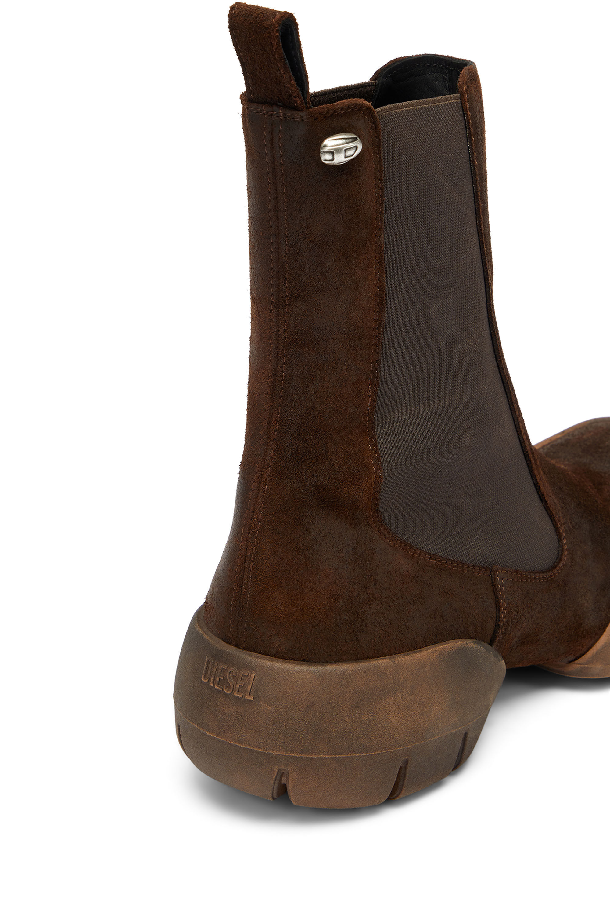 Diesel - D-MATHIEU CH, D-Mathieu - Botas de ante con suela de goma Hombre in Marr&oacute;n - 4