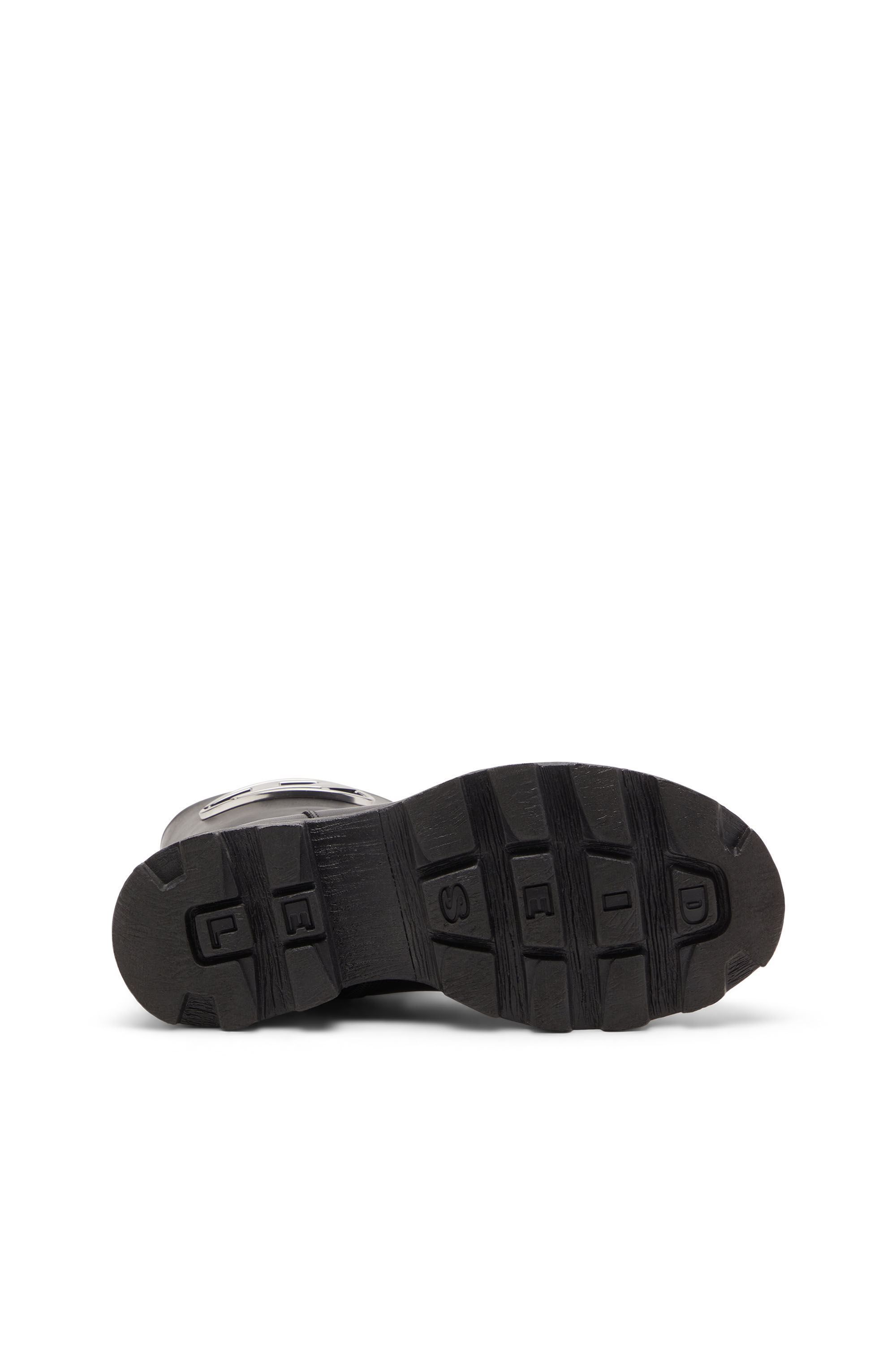 Diesel - D-HAMMER BKR D W, D-Hammer-Botas tipo motorista de cuero brillante Mujer in Negro - 5
