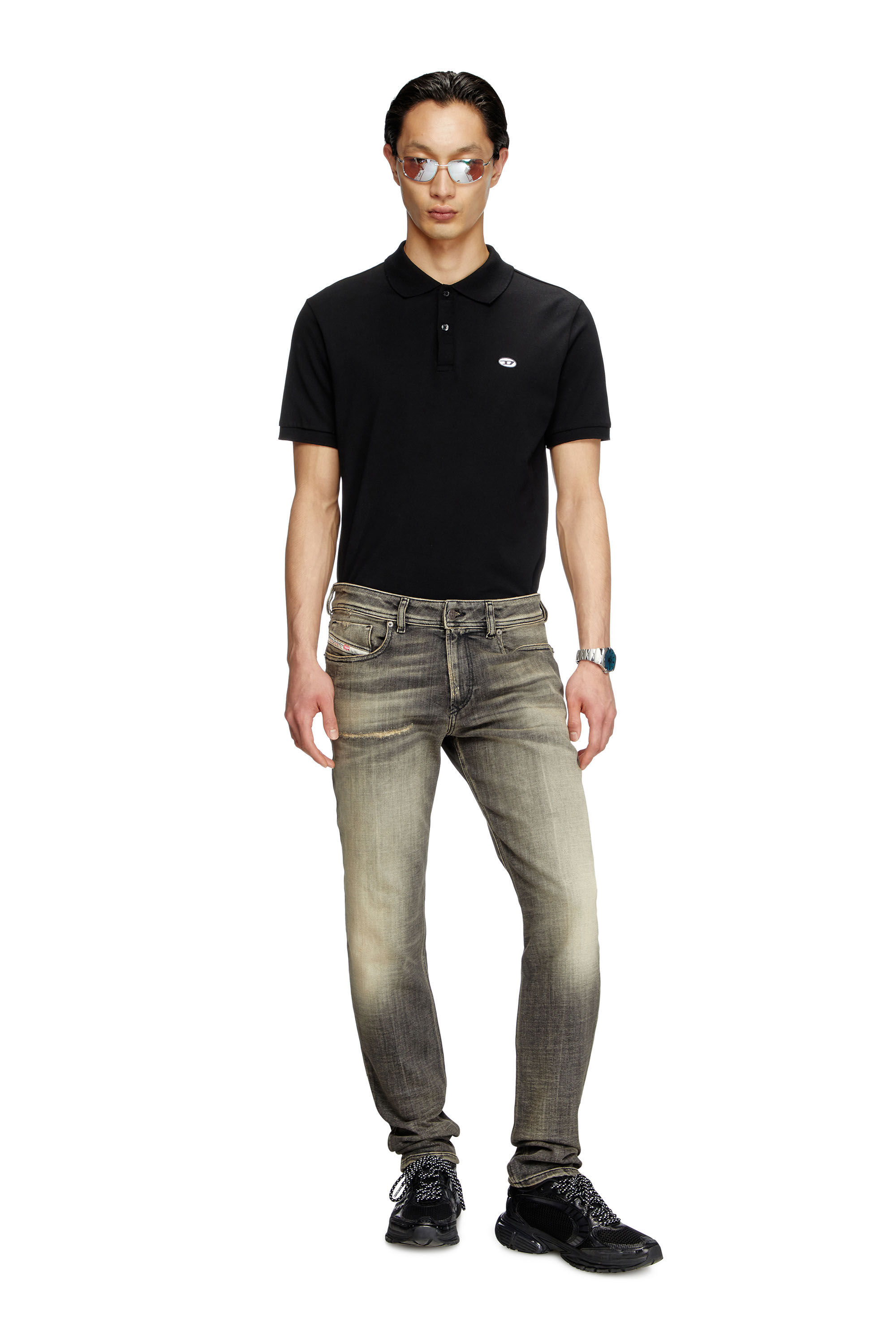 Diesel - Skinny Jeans 1979 Sleenker 09K54 Hombre, Negro/Gris oscuro - 1