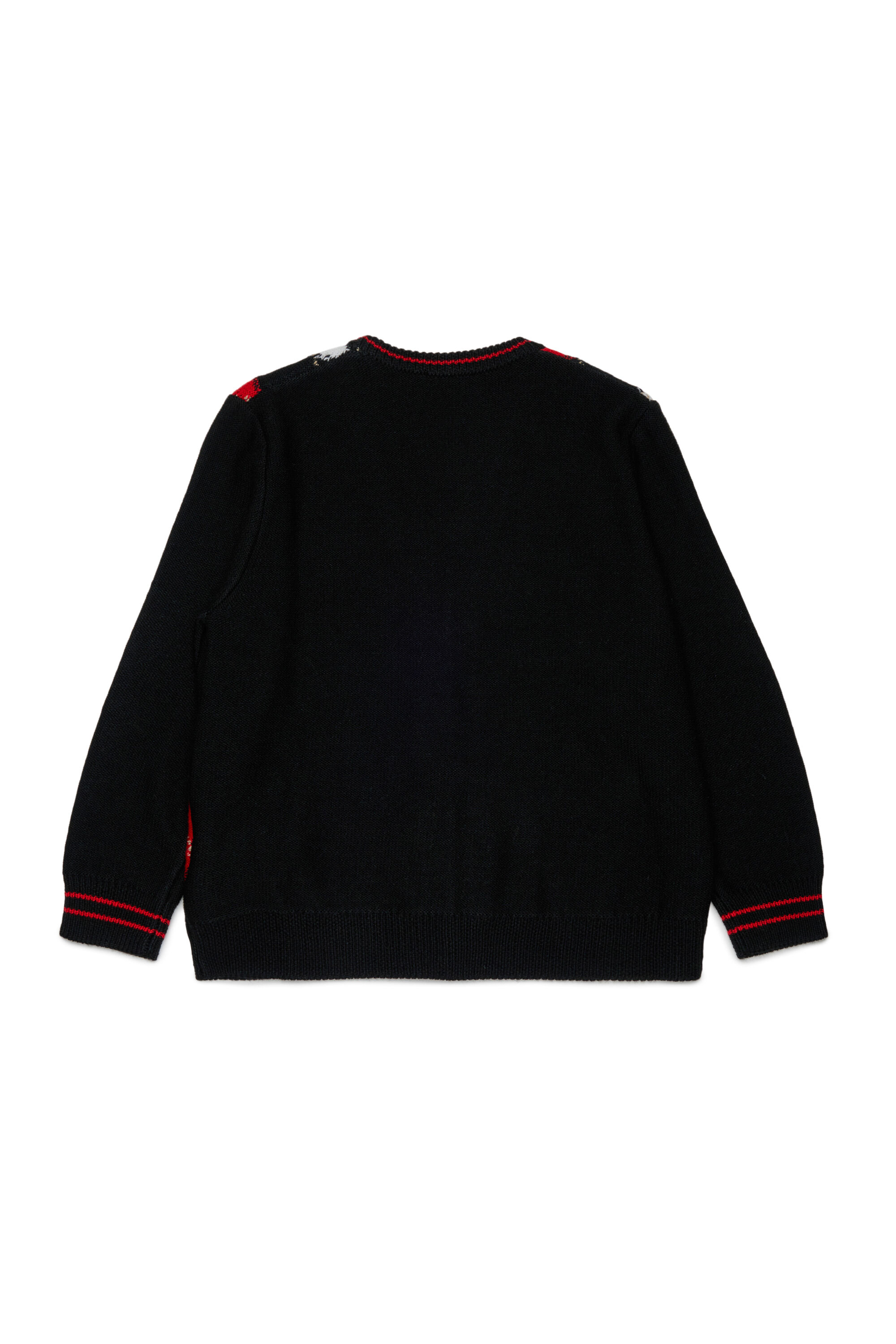 Diesel - KROMYCARDIGAN OVER, C&aacute;rdigan de mezcla de lana con motivo argyle Unisex in Negro - 2
