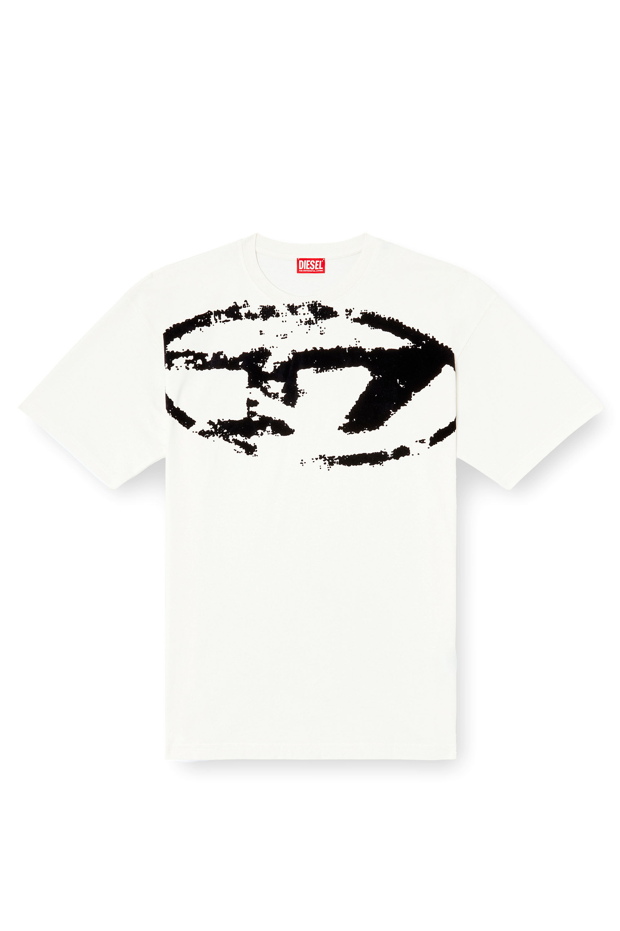 Diesel - T-BOXT-N14, Camiseta con logotipo desgastado en relieve Hombre in Blanco - 2
