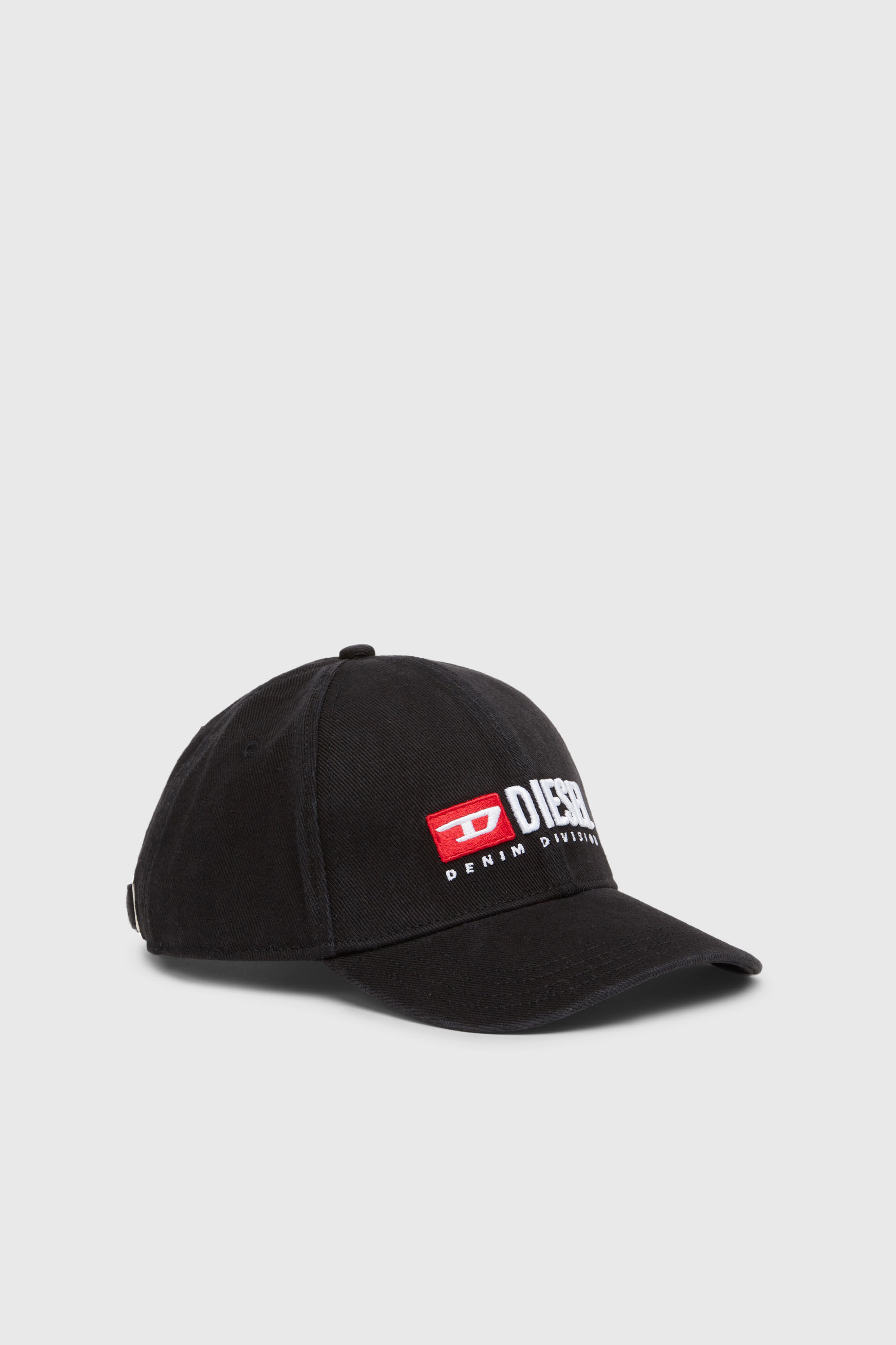 Diesel - CORRY-DIV-WASH, Gorra de b&eacute;isbol con logotipo bordado Hombre in Negro - 1