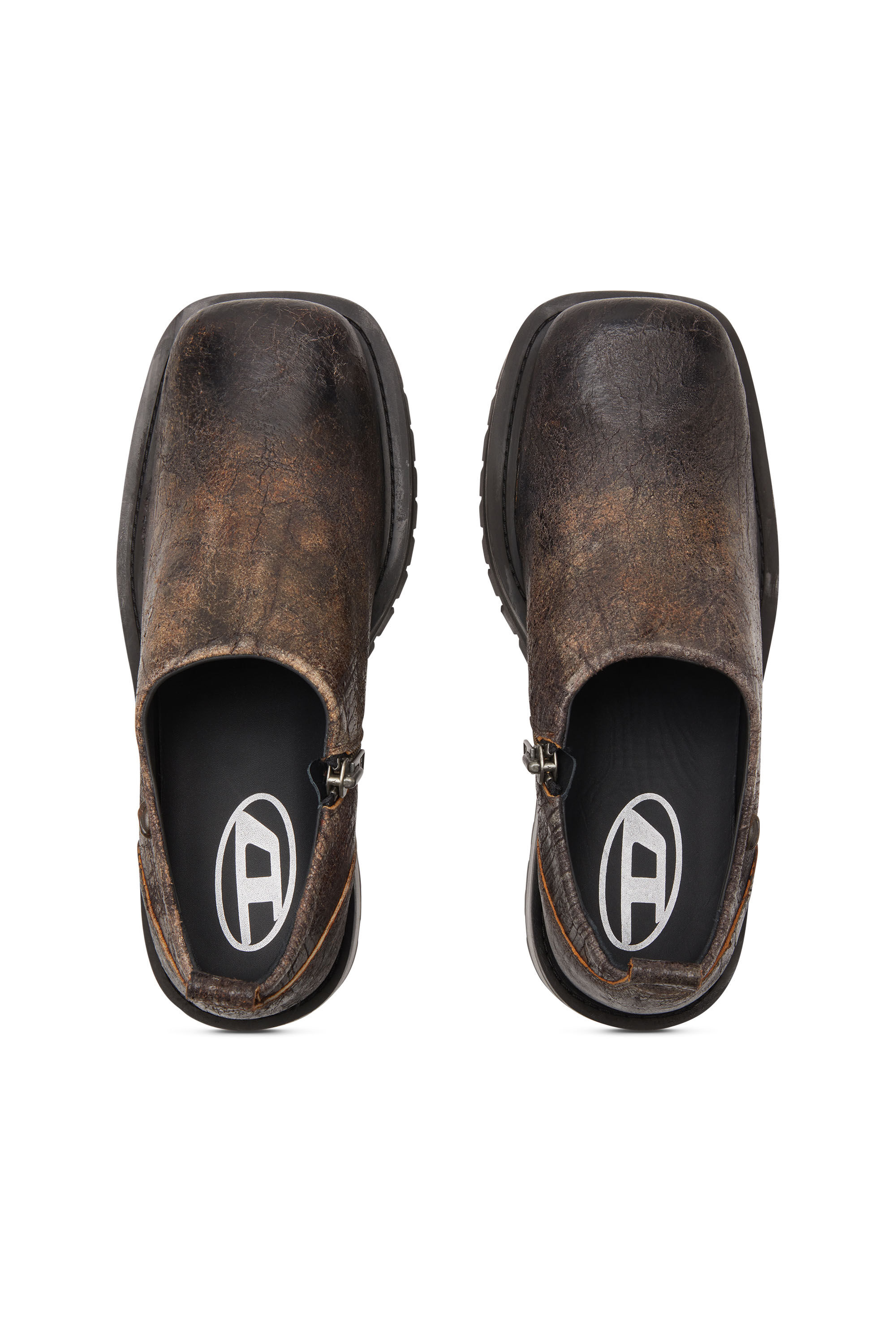 Diesel - D-TEXAN CLOG, D-Texan-Zapatos con cremallera en ante craquelado desgastado Hombre in ToBeDefined - 5