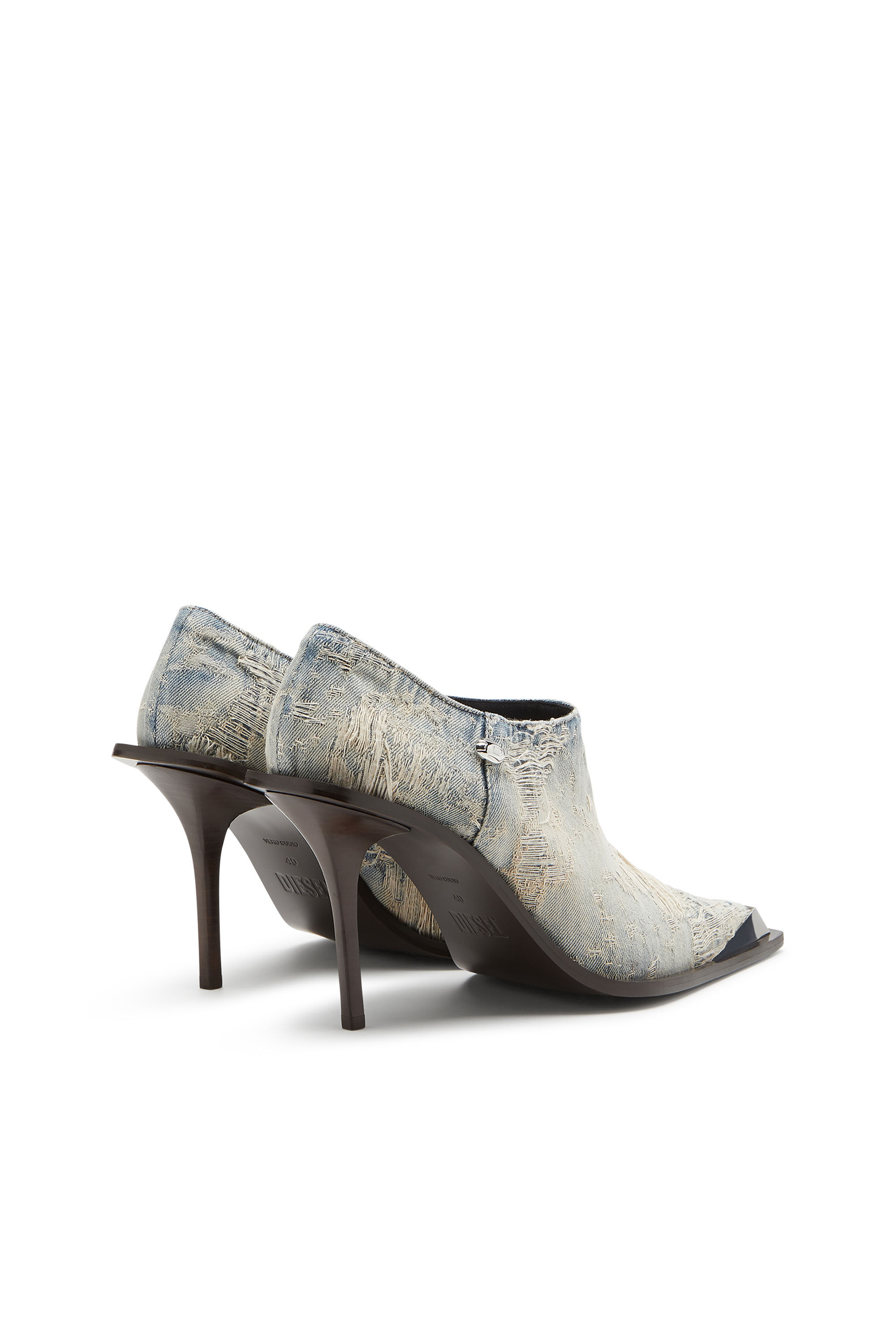 Diesel - D-TONA SC, D-Tona-Botines de denim en jacquard Mujer in Azul marino - 3