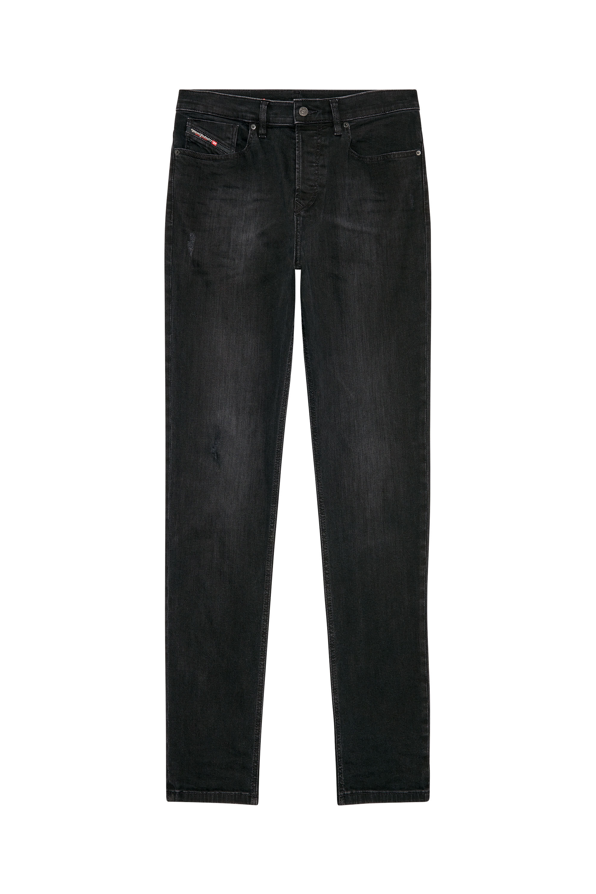 Diesel - 2005 D-Fining 0TFAS Tapered Jeans, Negro/Gris oscuro - Image 2