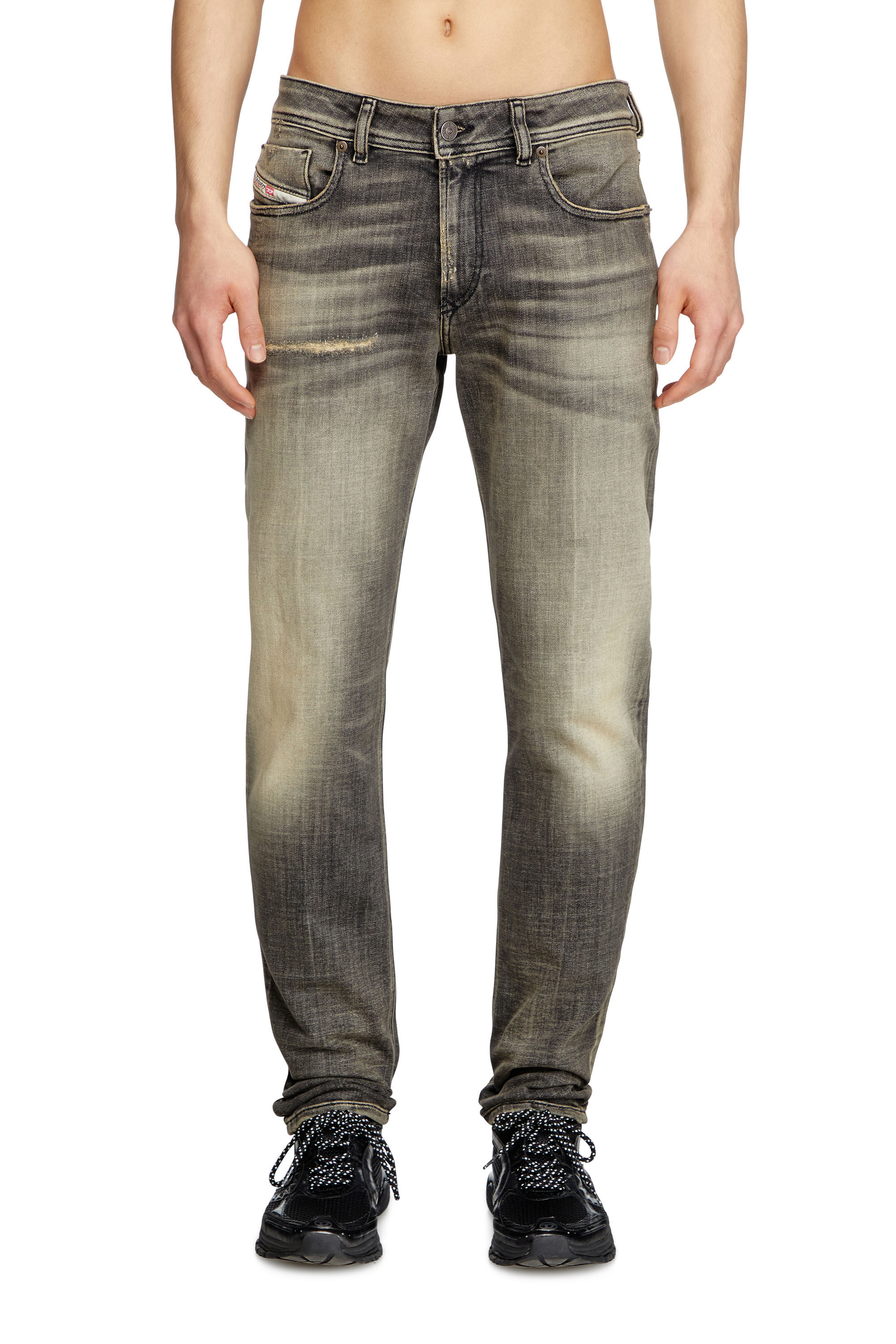 Diesel - Skinny Jeans 1979 Sleenker 09K54 Hombre, Negro/Gris oscuro - 3