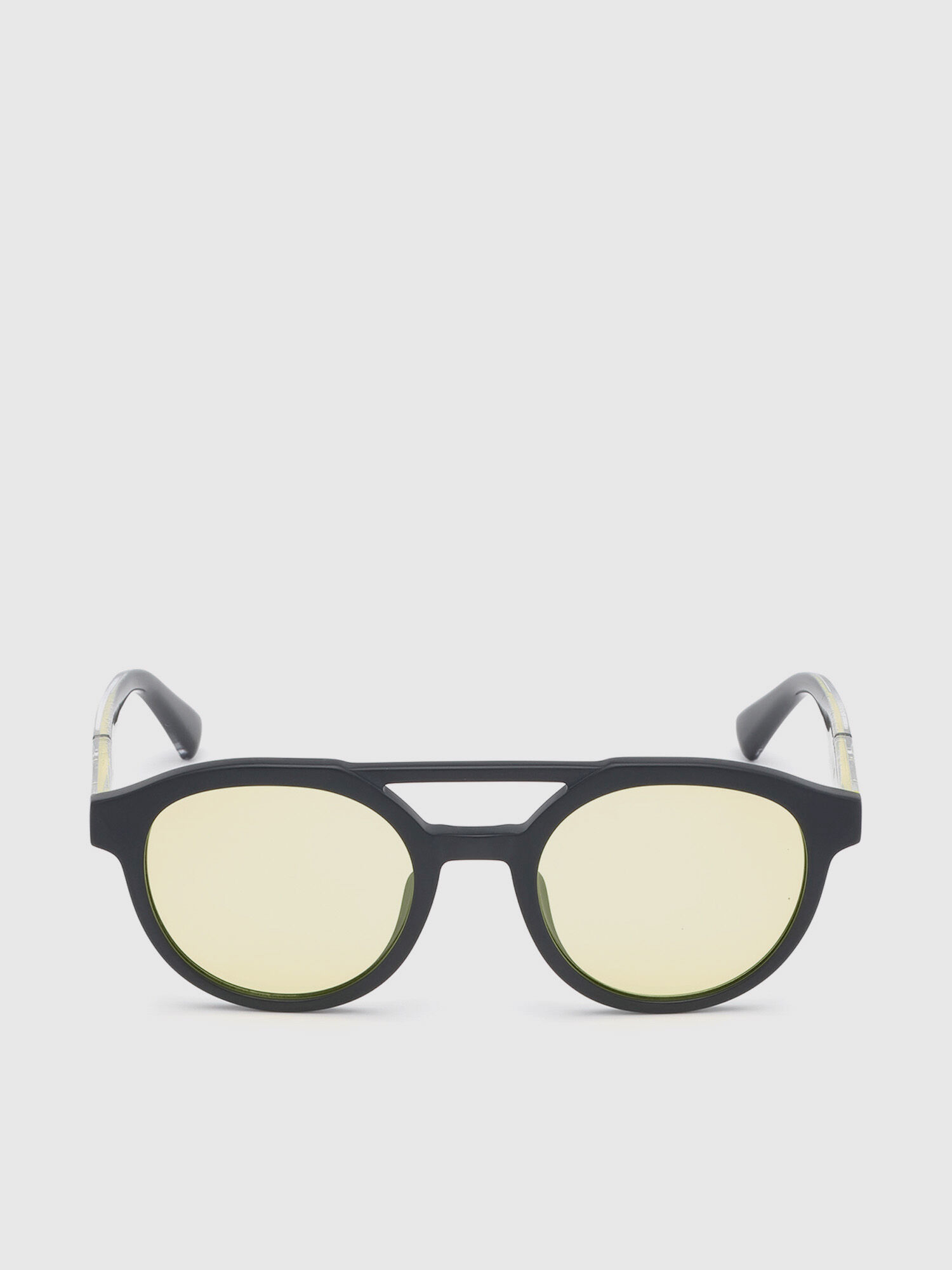 Diesel - DL0280, Gafas de sol redondeadas Unisex in Negro - 1