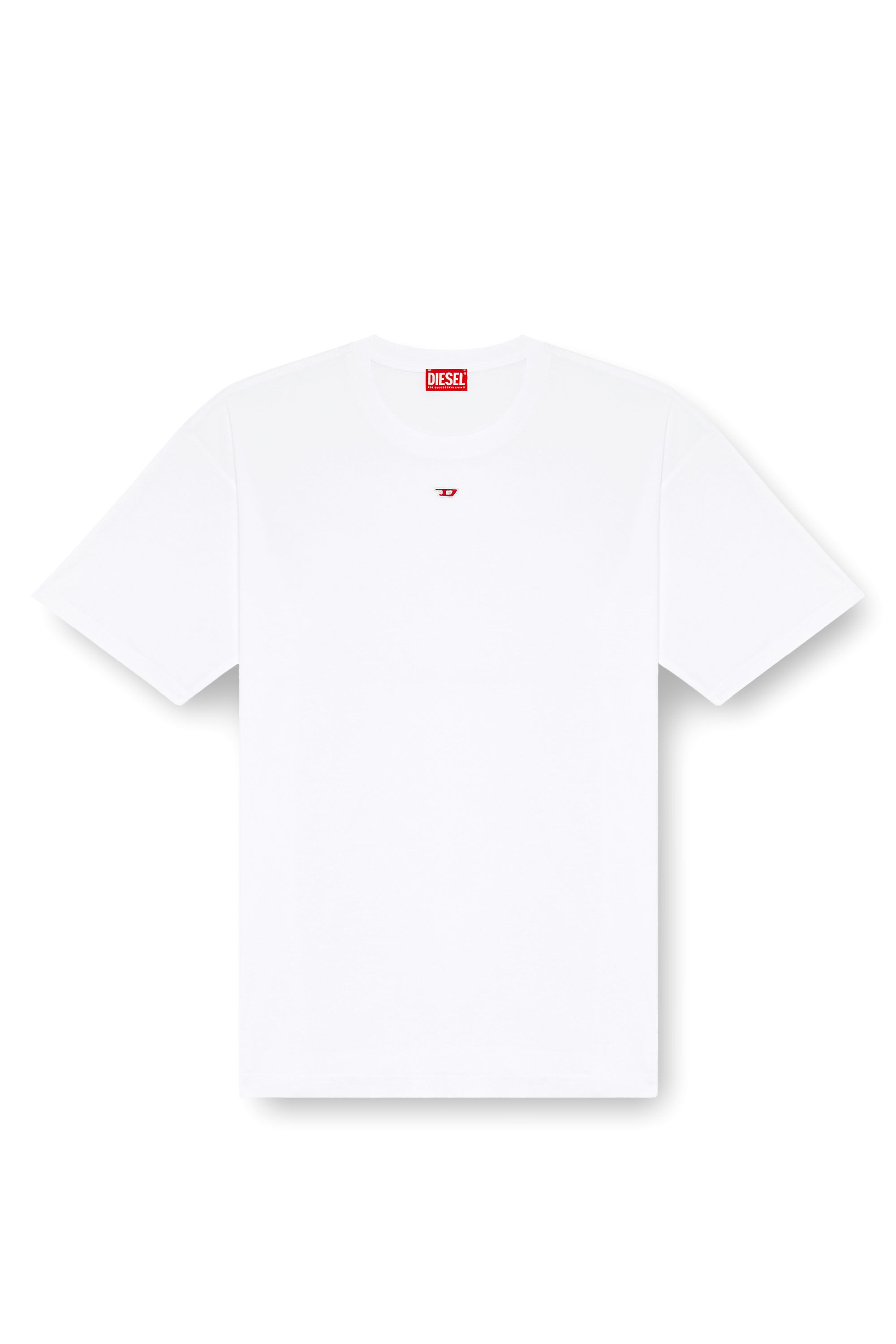 Diesel - T-BOXT-D, Camiseta con parche D bordado Unisex in Blanco - 2