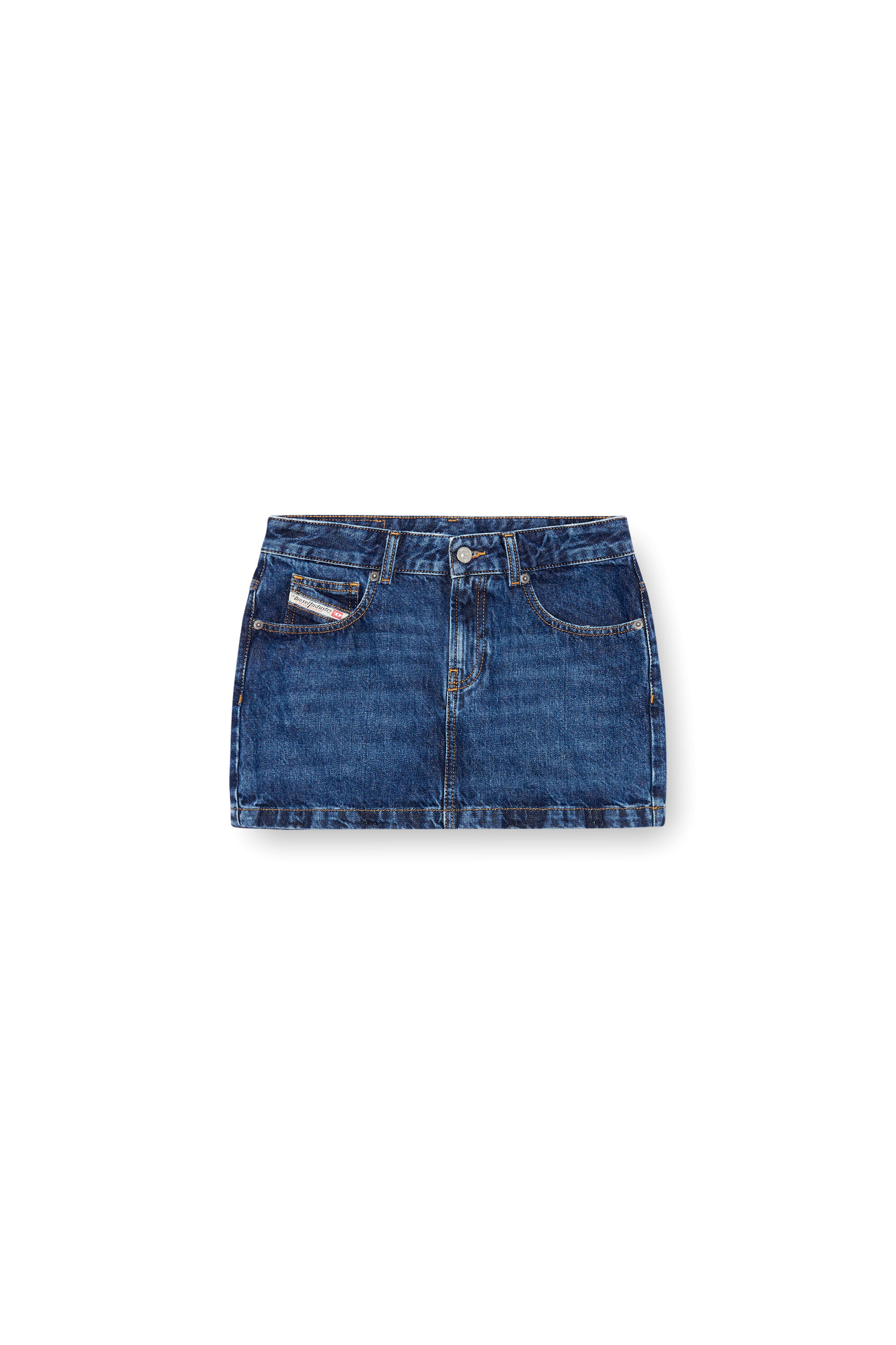 Diesel - DE-RON, Minifalda en denim Mujer in Azul marino - 2
