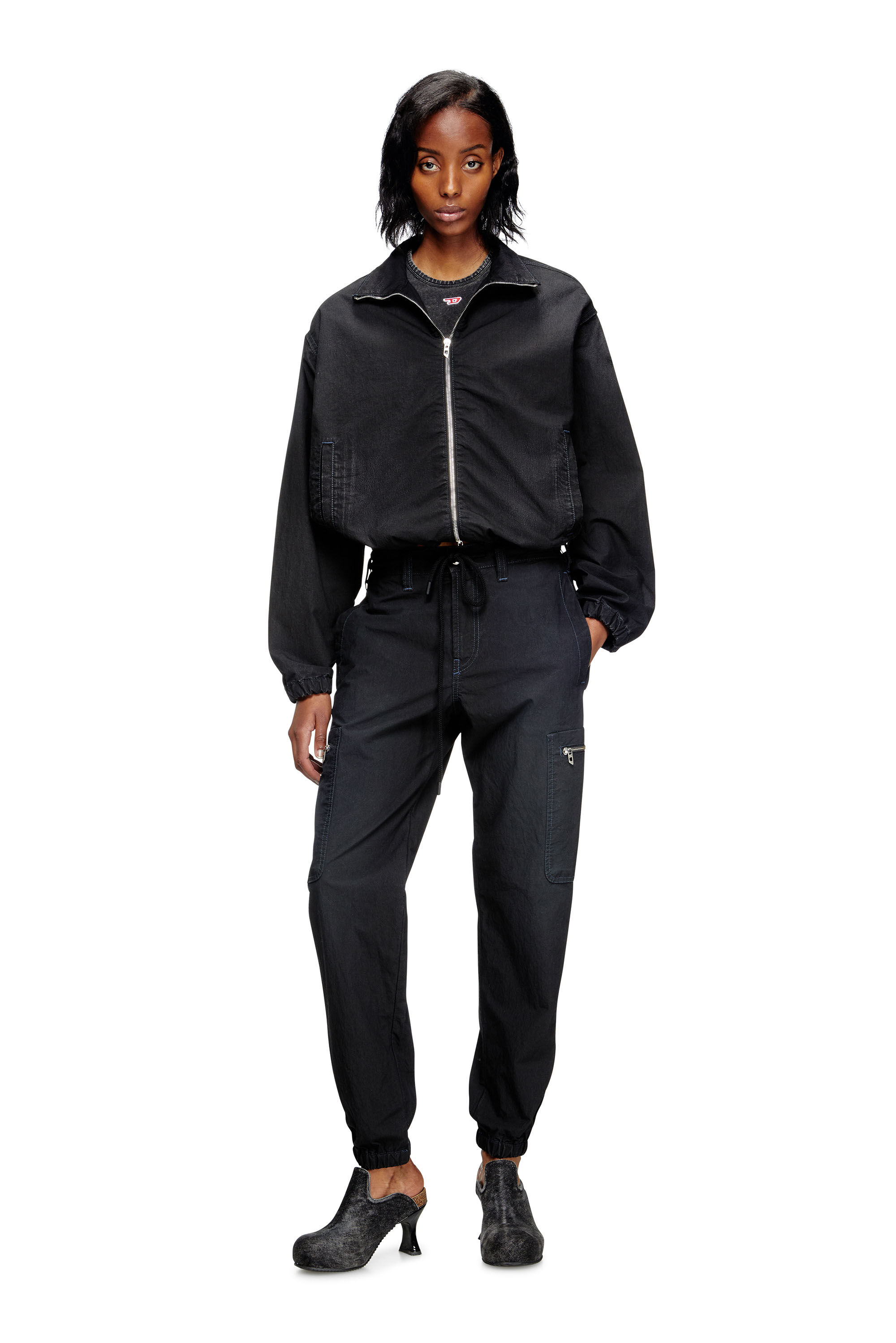 Diesel - Slim D-Lab JoggJeans® 068SJ Unisex, Negro/Gris oscuro - 1