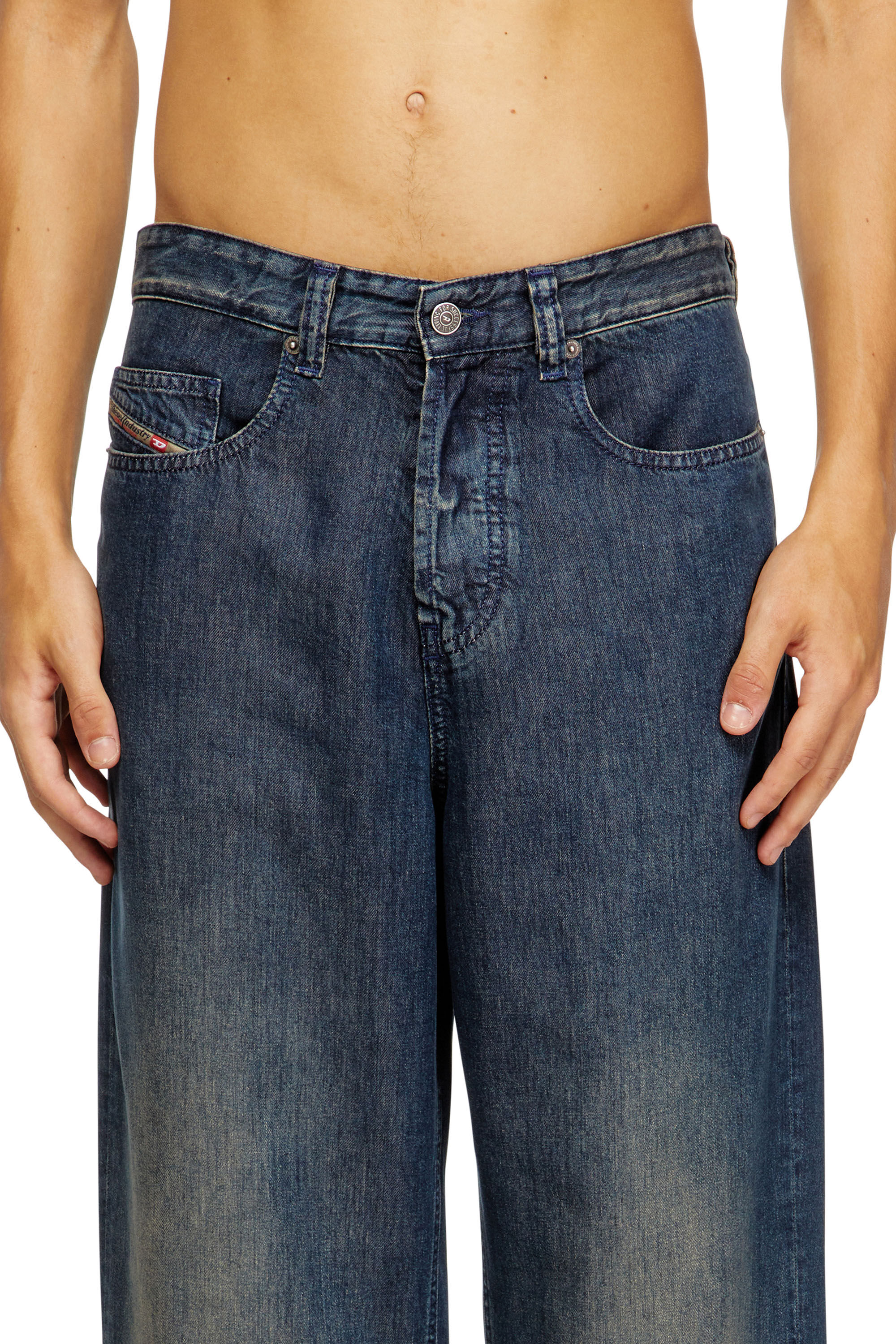 Diesel - Relaxed Jeans 2001 D-Macro 068TD Hombre, Azul Oscuro - 5