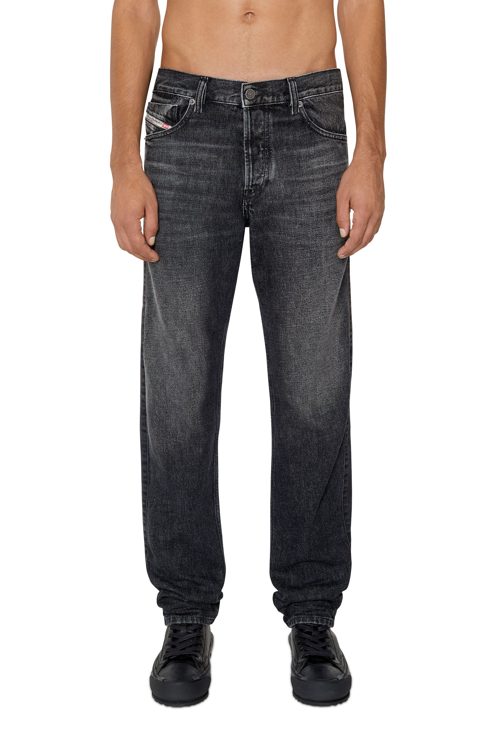 Diesel - 1995 D-SARK 007G9 Straight Jeans, Negro/Gris oscuro - Image 3