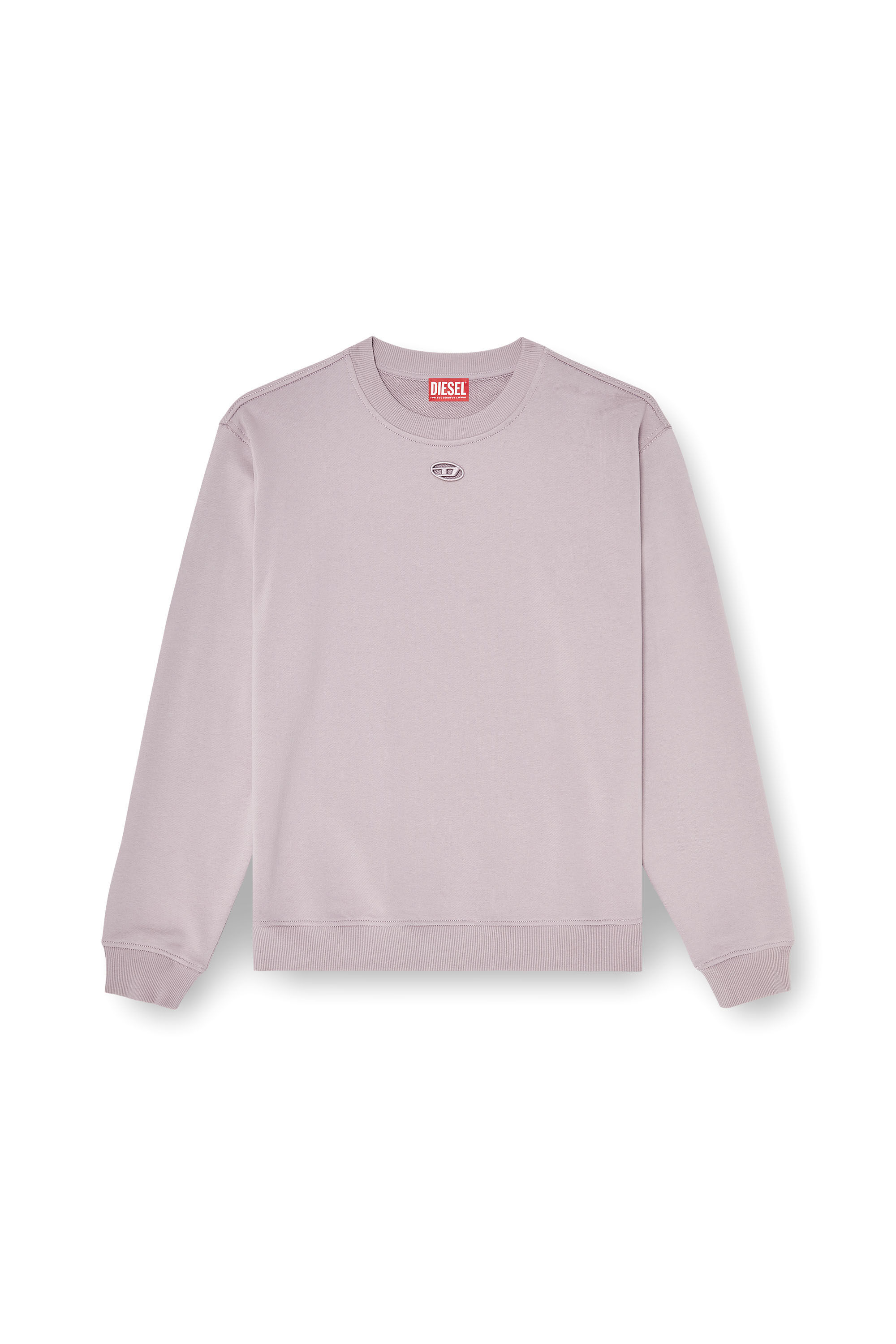 Diesel - F-NORMY-OD, Sudadera de algod&oacute;n con bordado Oval D Mujer in Morado - 2