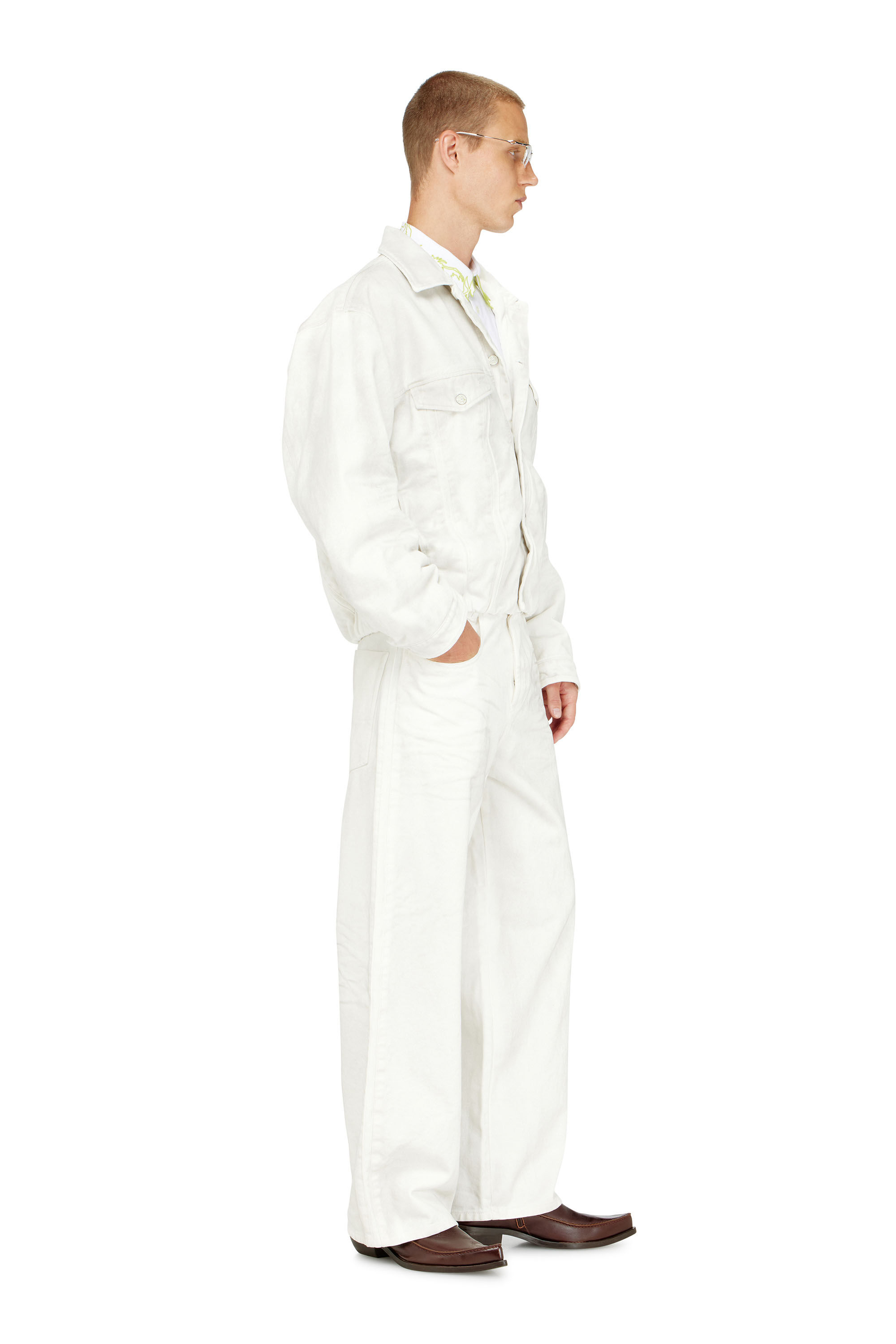 Diesel - Relaxed Jeans 1982 D-Hakou 007GG Unisex, Blanco - 2
