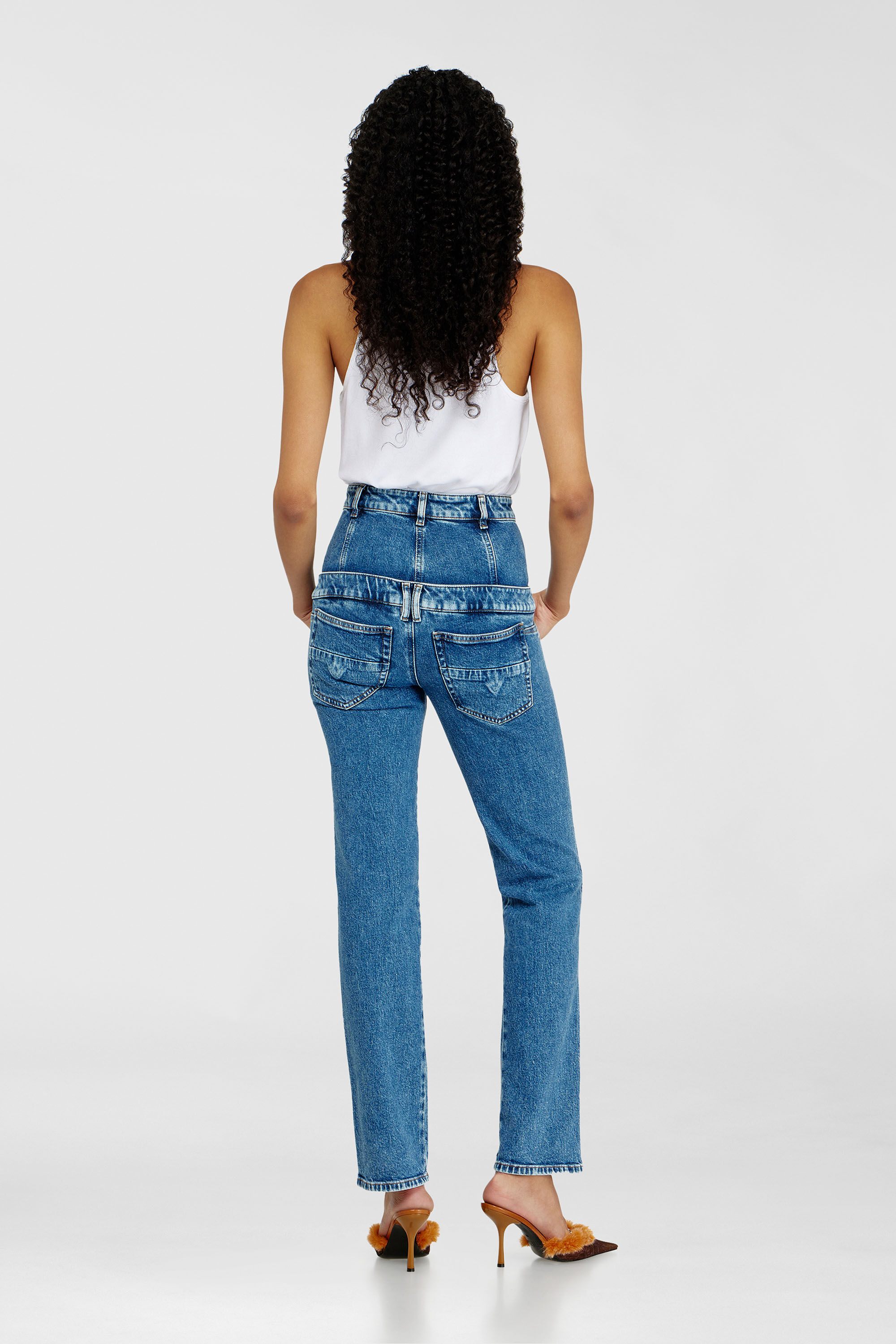 Diesel - Slim Jeans D-Fynora 007EU Mujer, Azul medio - 3