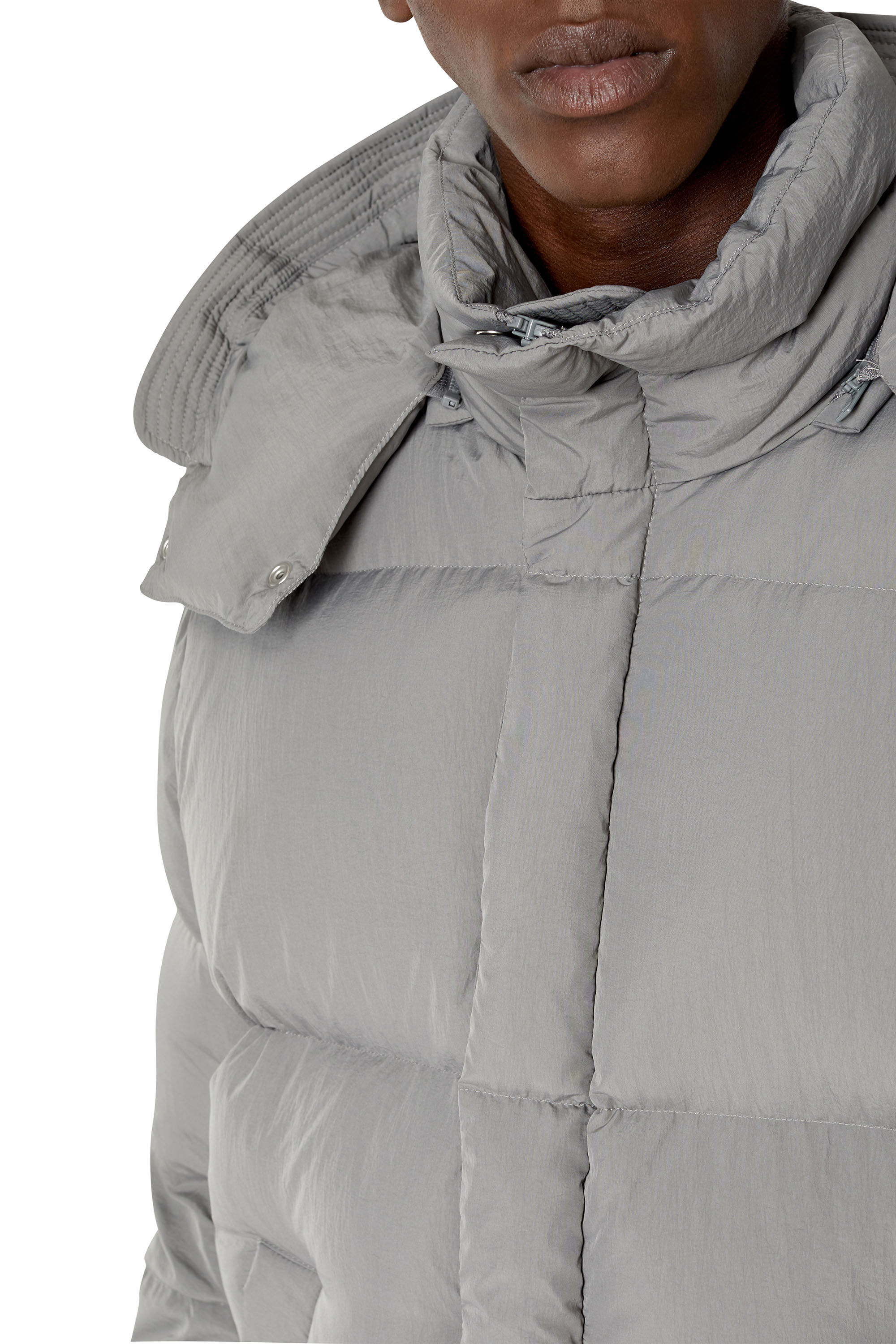 Diesel - W-ROLF-NW, Chaqueta de plumas real down de Polygiene ViralOff® Hombre in Gris - 6